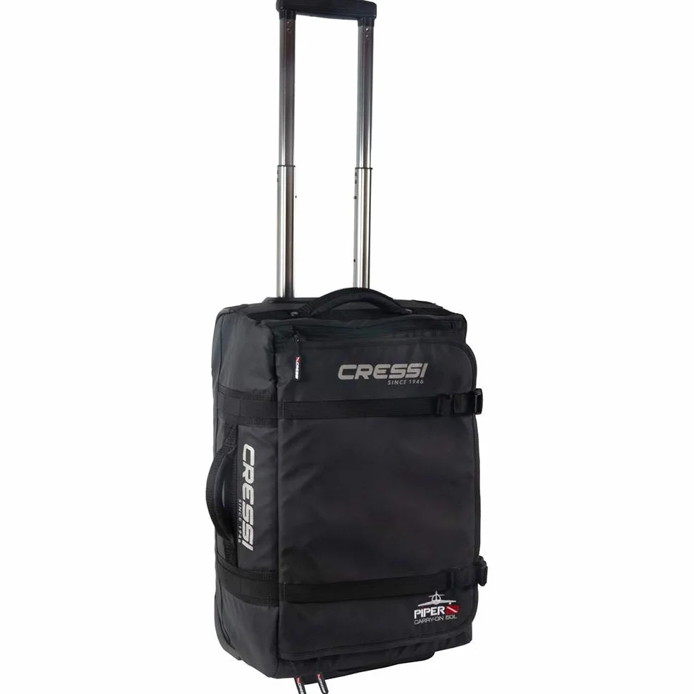 Cressi Piper Trolley Leggero Bagaglio a Mano con Ruote, Borsa da Viaggio Ultraleggera per Voli