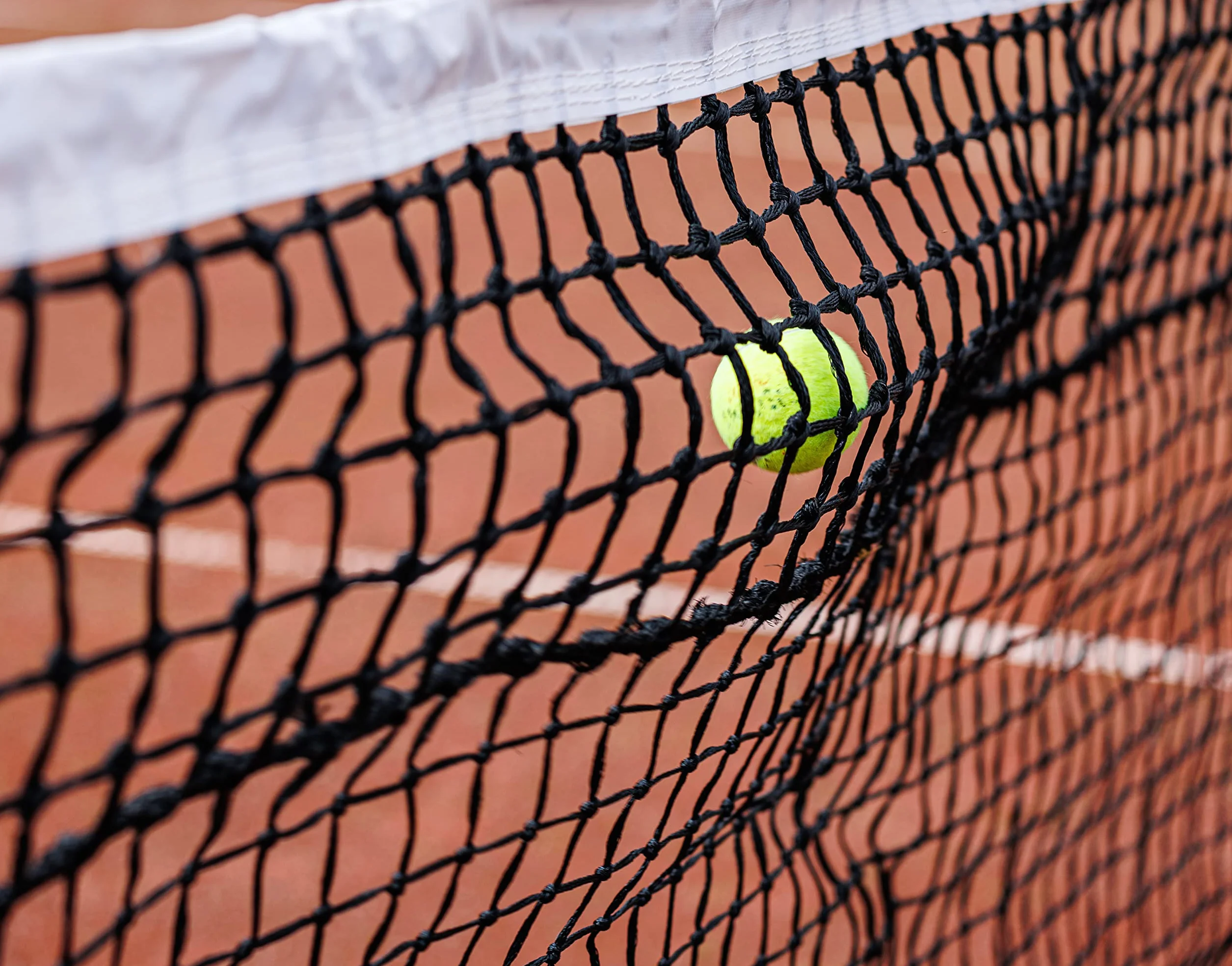 Carrington Rete da Tennis Regolamentare 3,5mm per Campi in Terra Rossa Maglia Doppia