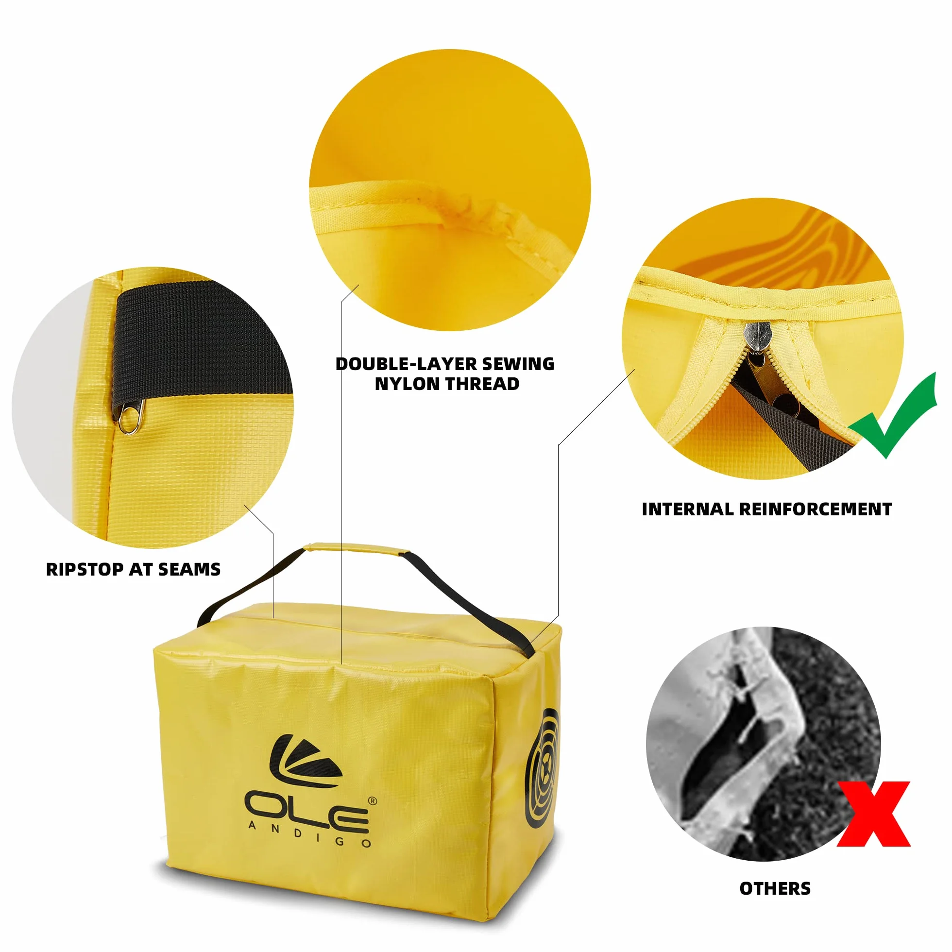 Borsa da golf a percussione cubo impermeabile durevole per allenamento swing impact regalo uomo