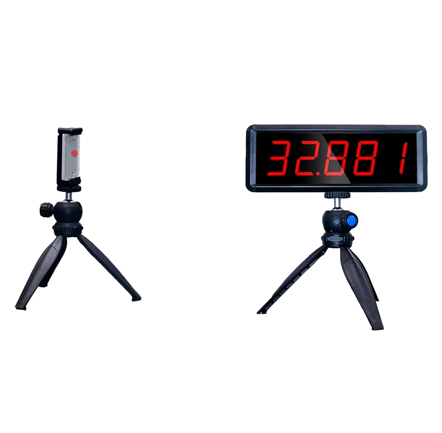 Wireless Laser Timer per Gli Sprint, Laser Sprint Timer System per pista 50 metri a spirale, Race Clock Stopwatch per la Corsa Velocità Tranning (1 Set)