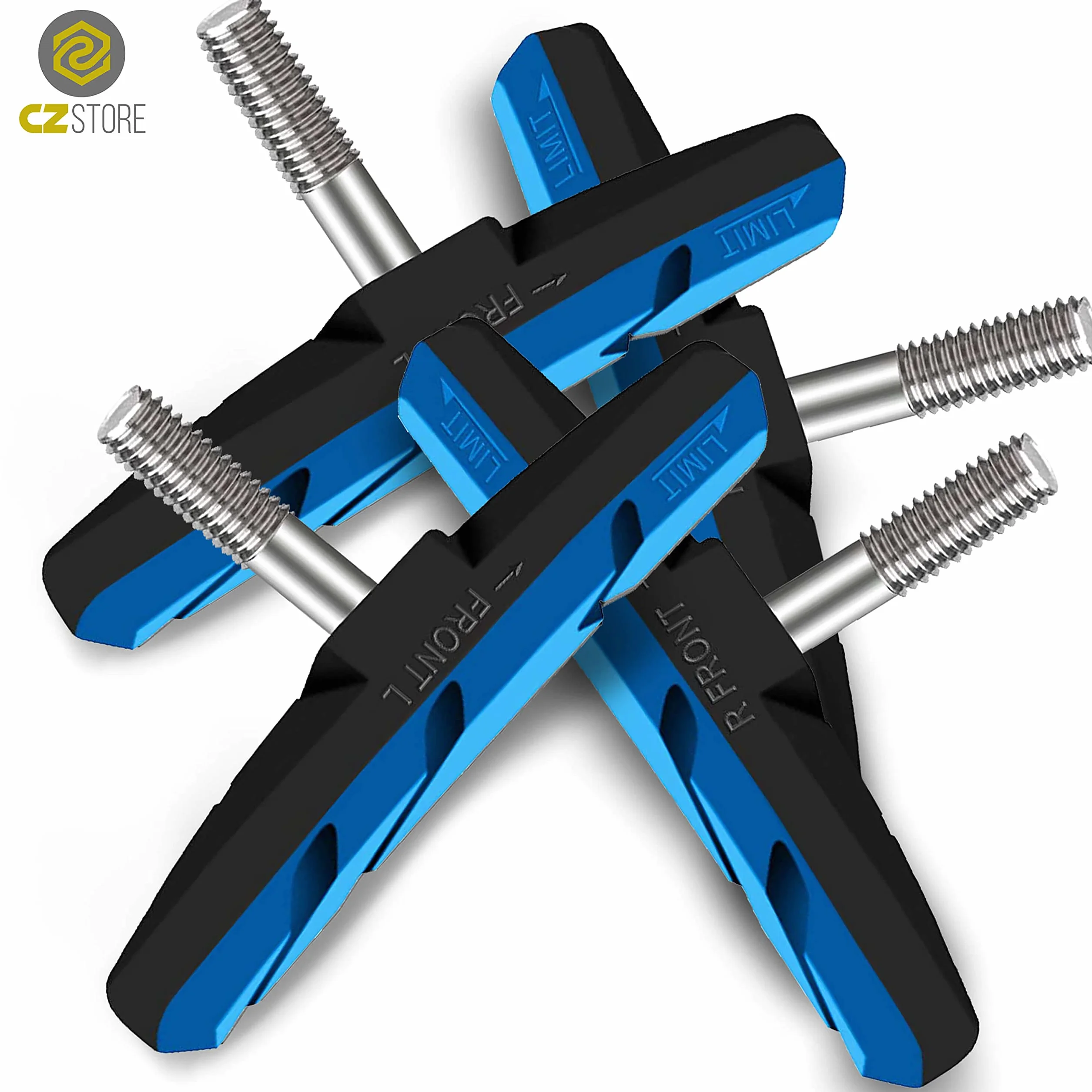 Pattini per Freni Bicicletta V-Brake 4-8 Pezzi Set Completo Pastiglie Freni in Gomma