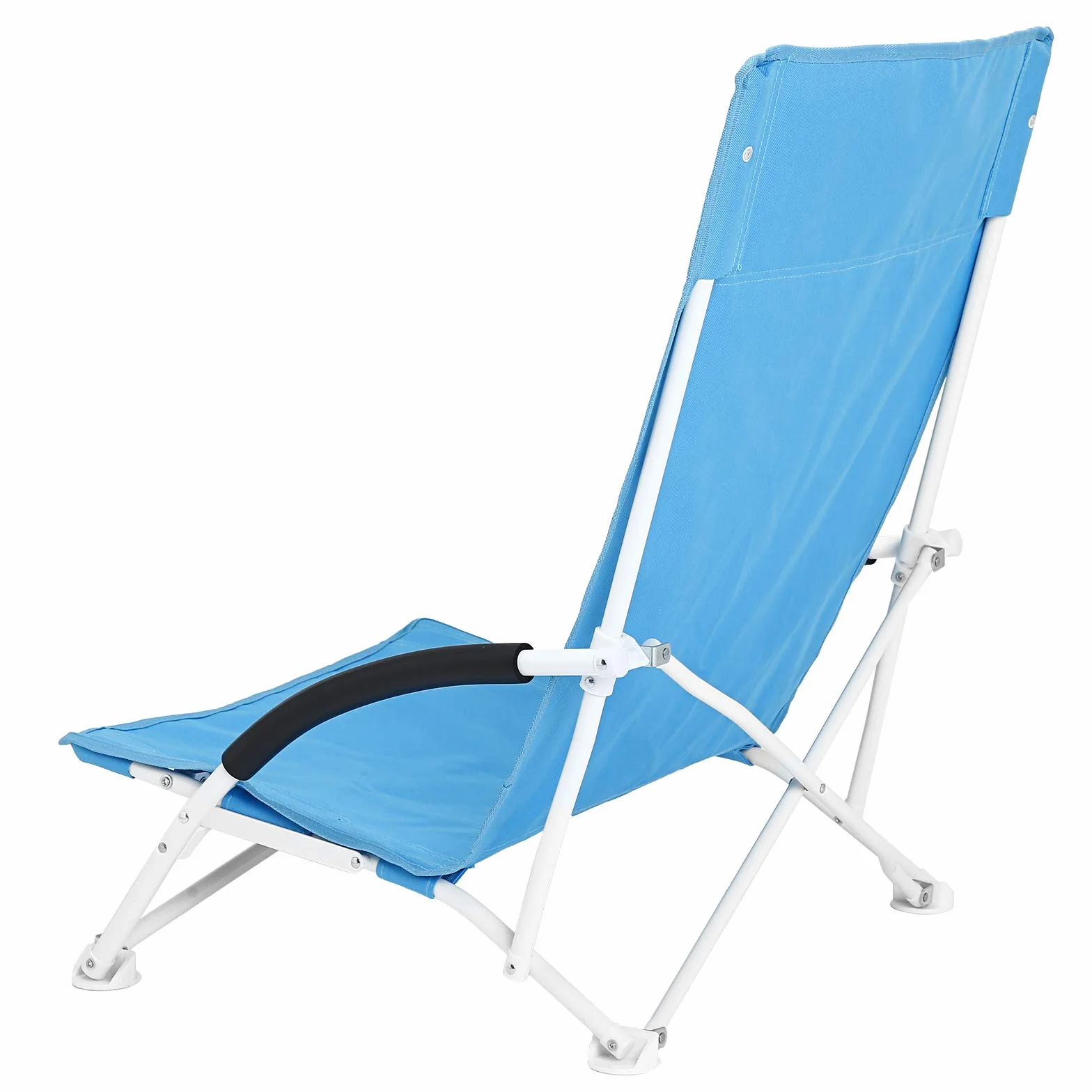 SONGMICS Sedia Spiaggina Pieghevole Portatile Sdraio da Campeggio Spiaggia con Borsa