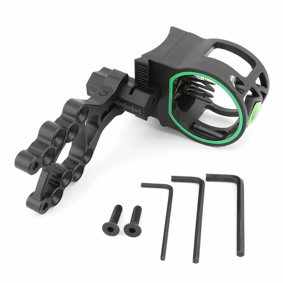 SHARROW Mirino per Arco Compound 5 Pin Regolabile Alluminio Accessori per Caccia