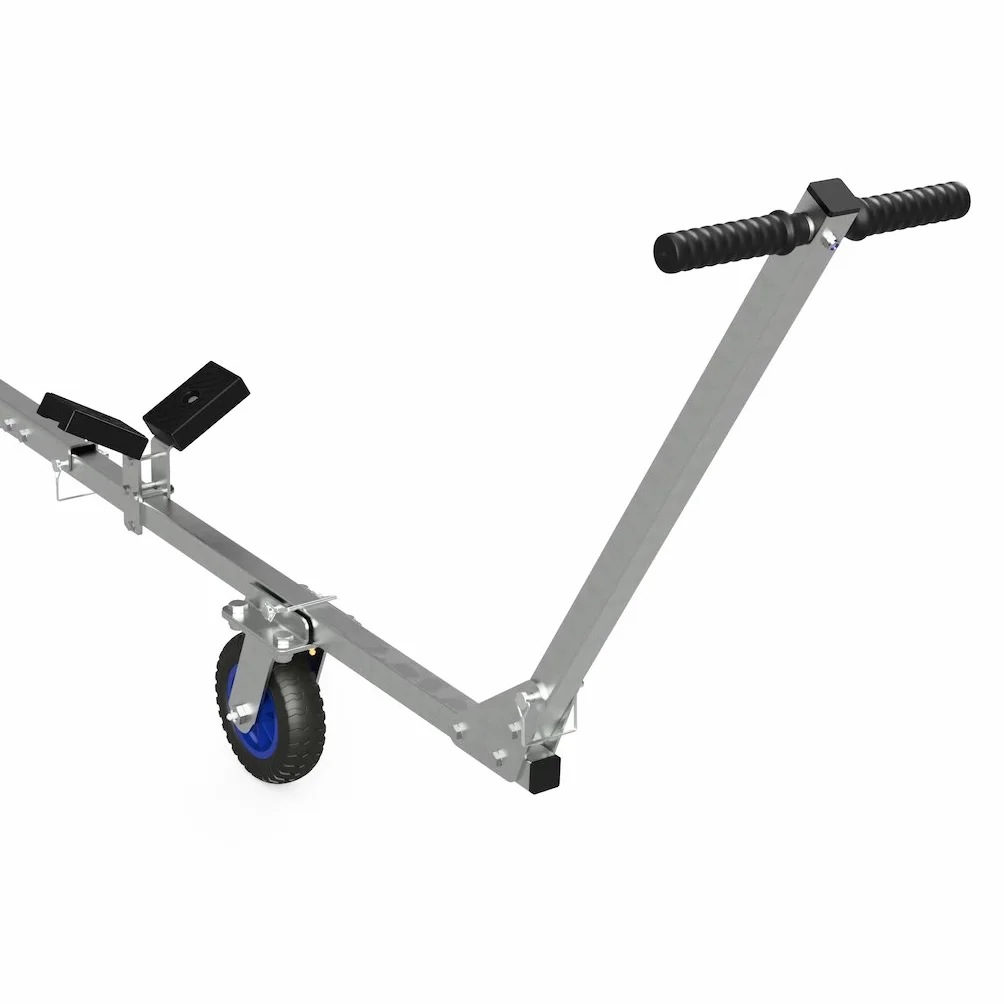 SUPROD Carrello Pieghevole per Lancio Barche Rimorchio a Mano TR260 PU Ø 260 mm