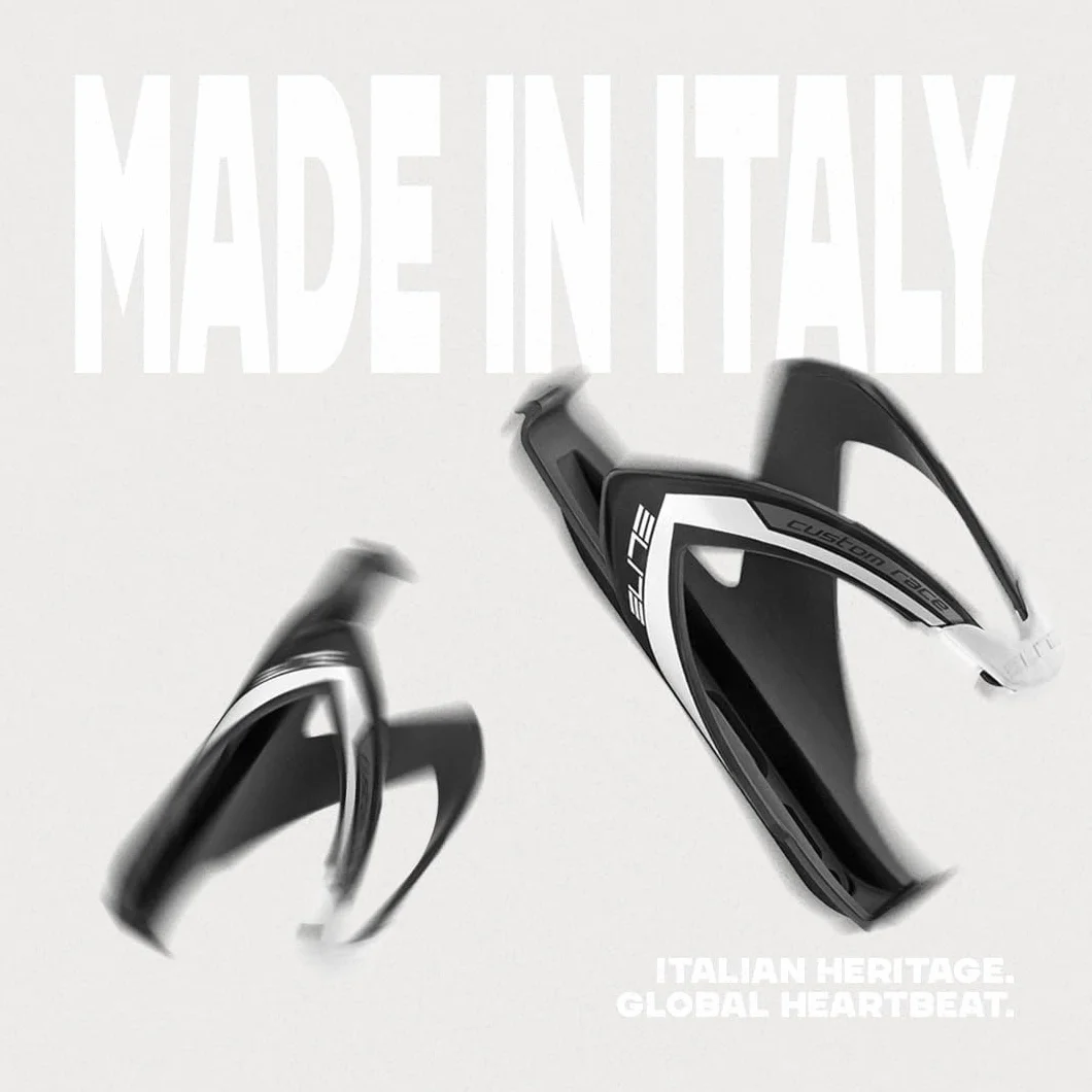 Elite Porta Borraccia Custom Race Bianco Logo Rosso