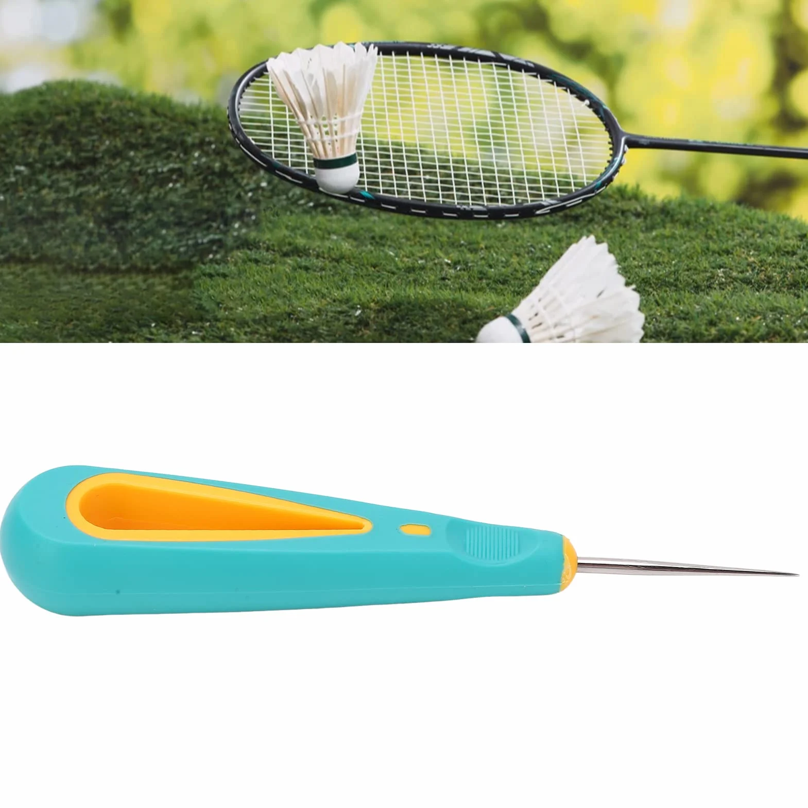 VGEBY Punteruolo Dritto per Racchetta da Badminton Tennis Strumento Incordatore