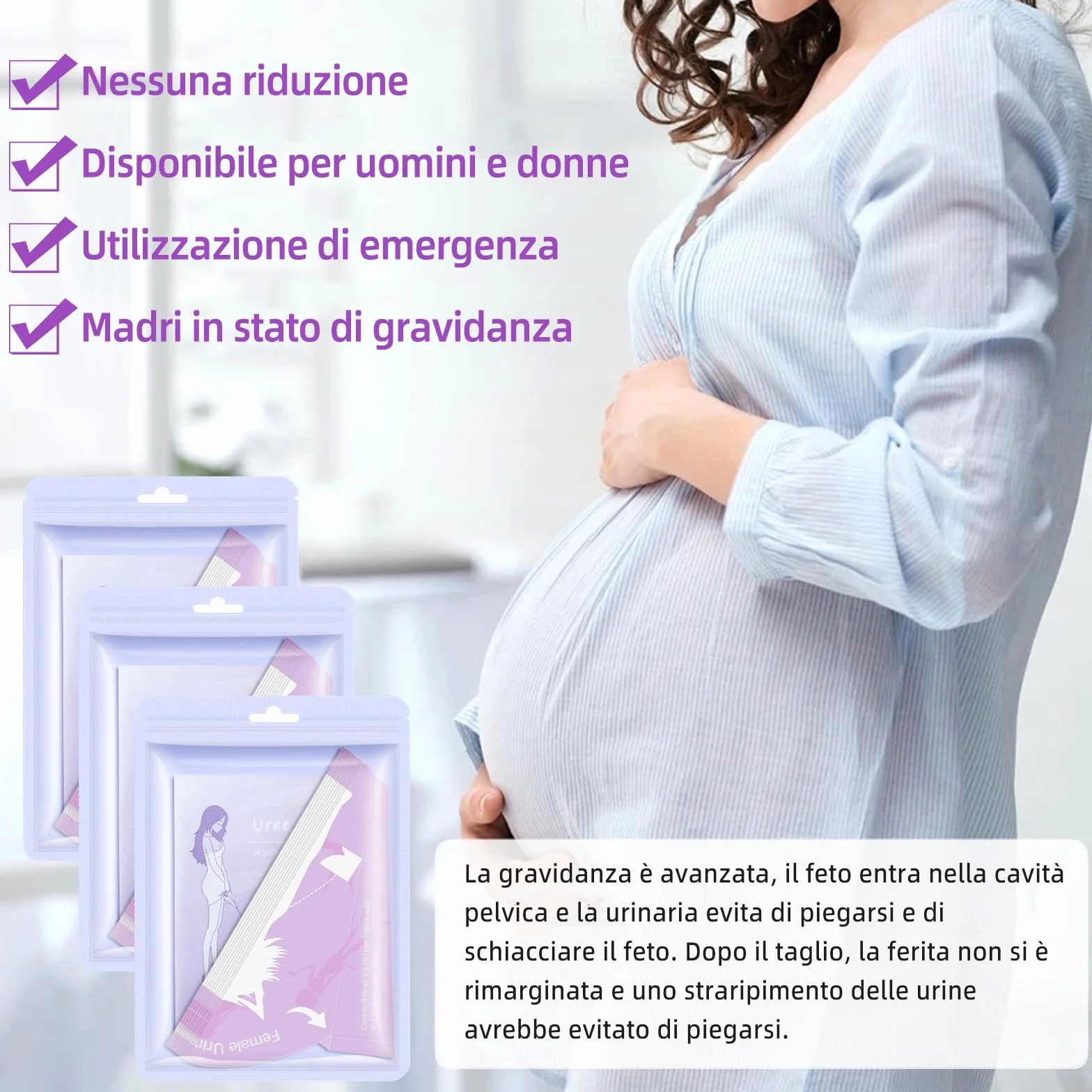Pipilotta Femminile Urinella per Donne 30 Pezzi Coni per Pipi USA e Getta da Viaggio Campingklo