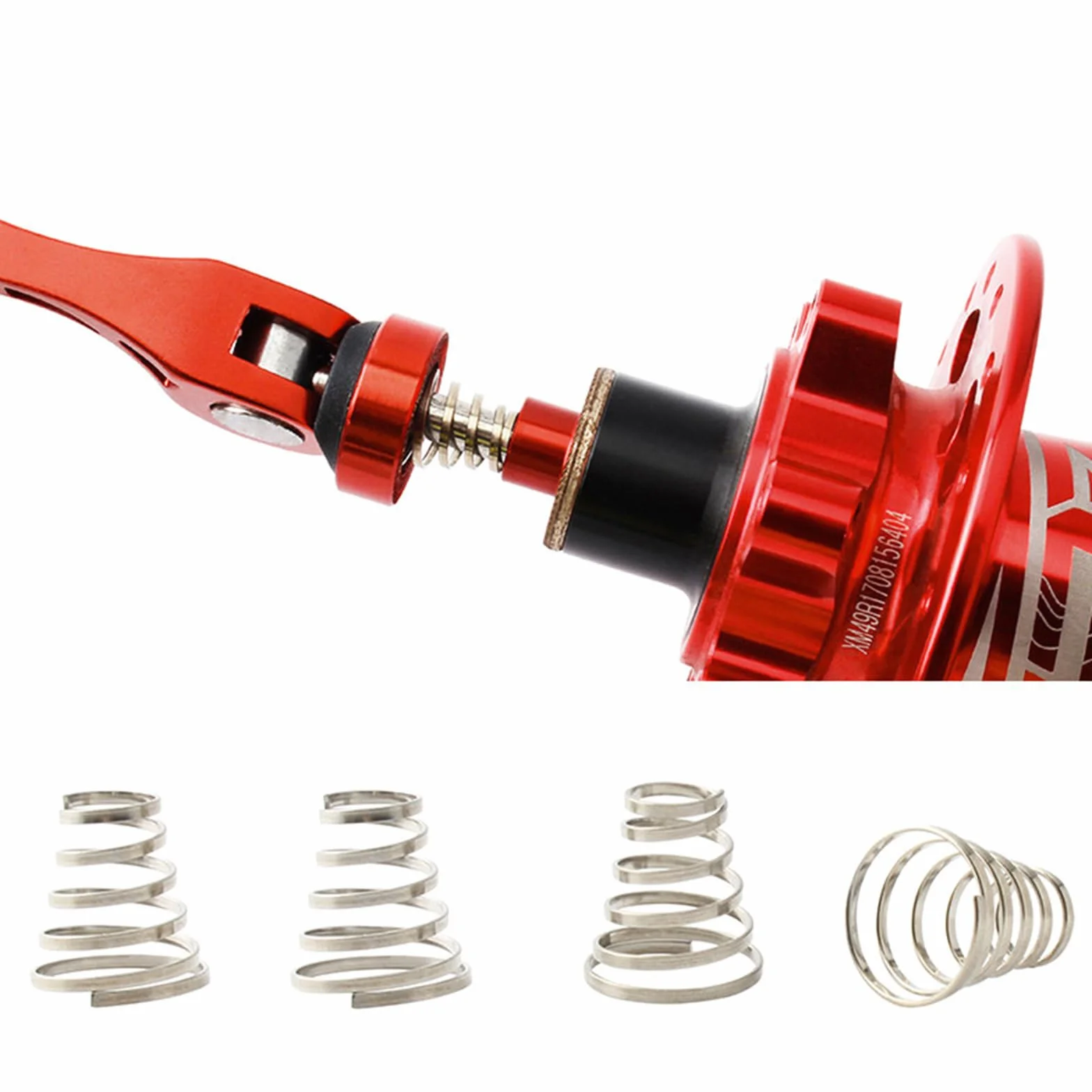Molle per ruota bicicletta acciaio inox mozzo sgancio rapido mountain bike strada