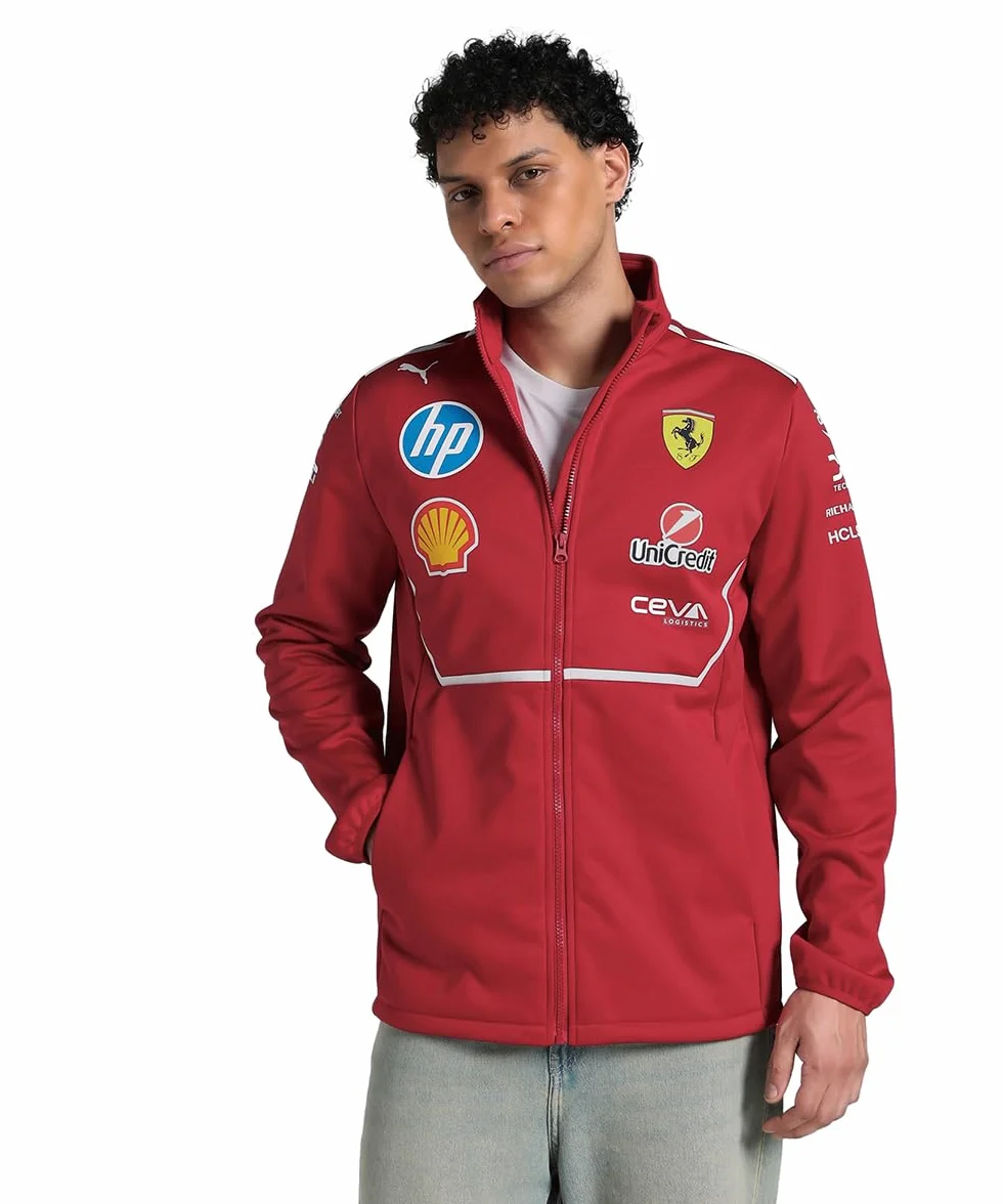 PUMA Scuderia Ferrari F1 Giacca Softshell Team 2025 - Rosso