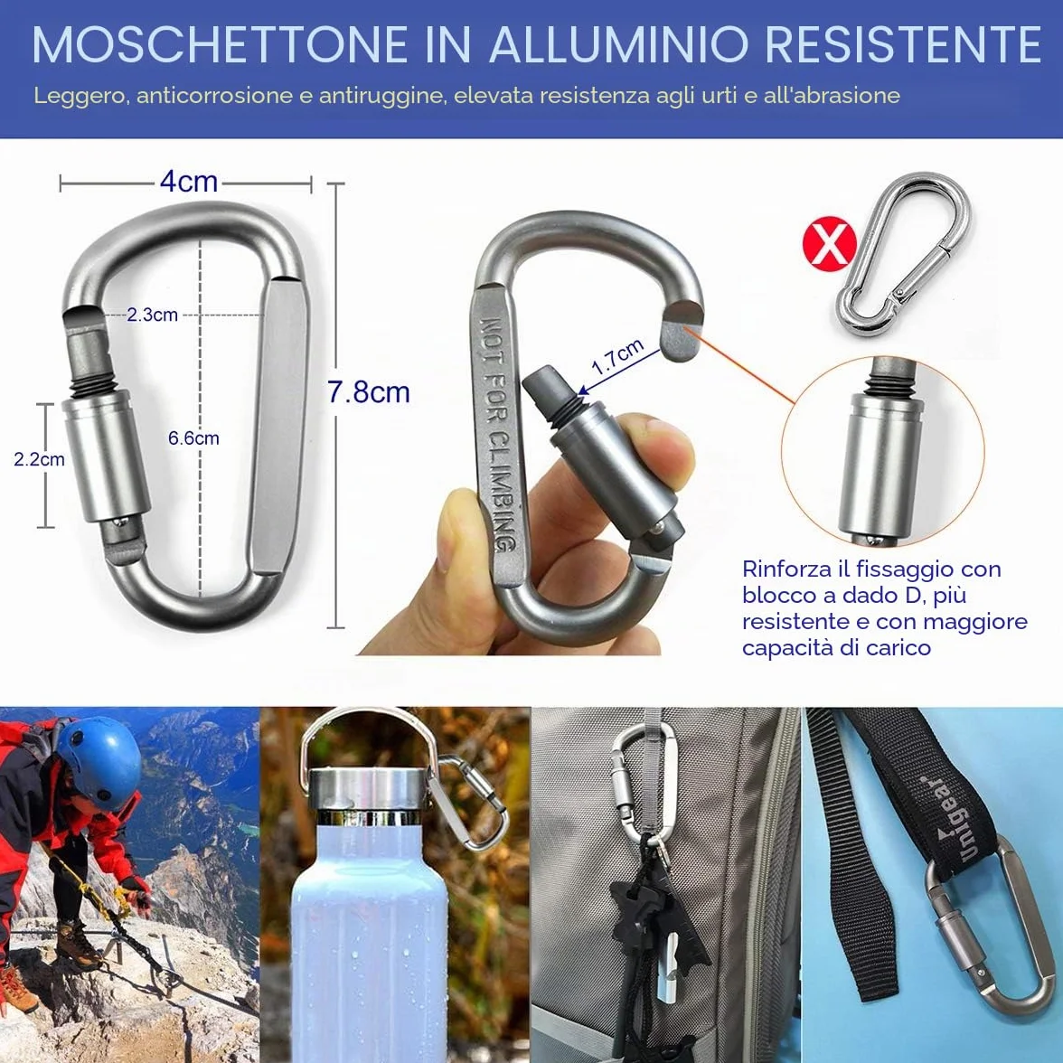 Unigear Marsupio Tattico da Cintura 1000D con Moschettone per Ciclismo, Escursionismo
