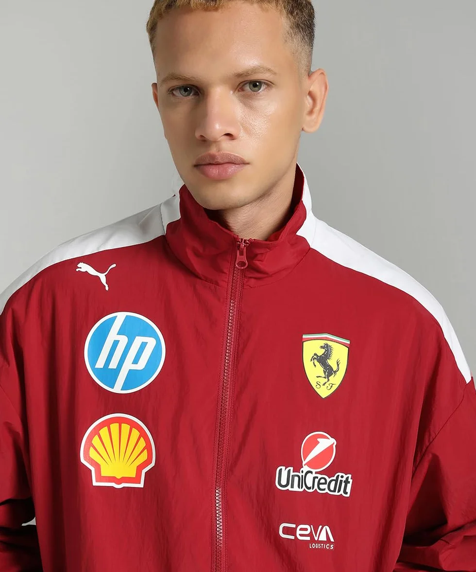 PUMA Giacca Oversize Piloti Scuderia Ferrari T7 2025 da Uomo