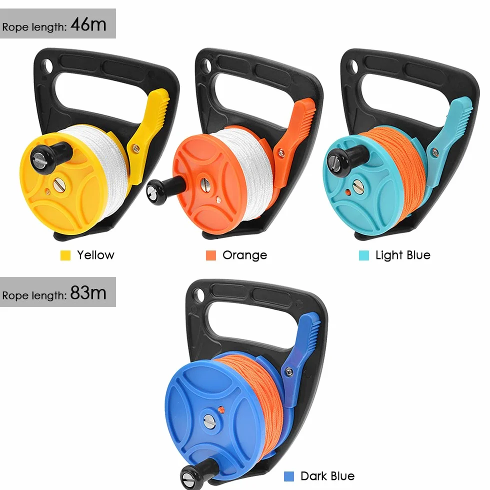 Mulinello da immersione 46 m/83 m con stopper per subacquea e snorkeling