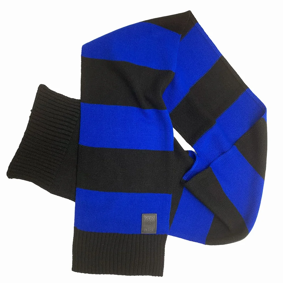 Inter SCIARPA RIGHE GRANDI Official Merchandising, Nero, Taglia unica