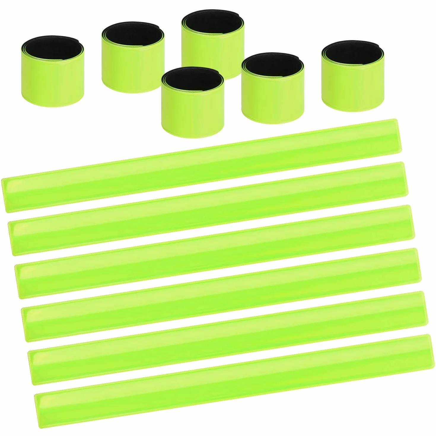 Bande Riflettenti, Bracciali Sportivi Riflettenti ad Alta Visibilità da Polso/Caviglie