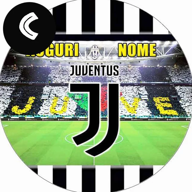 Cialda per Torta Juventus Fibra Vegetale Massima Risoluzione