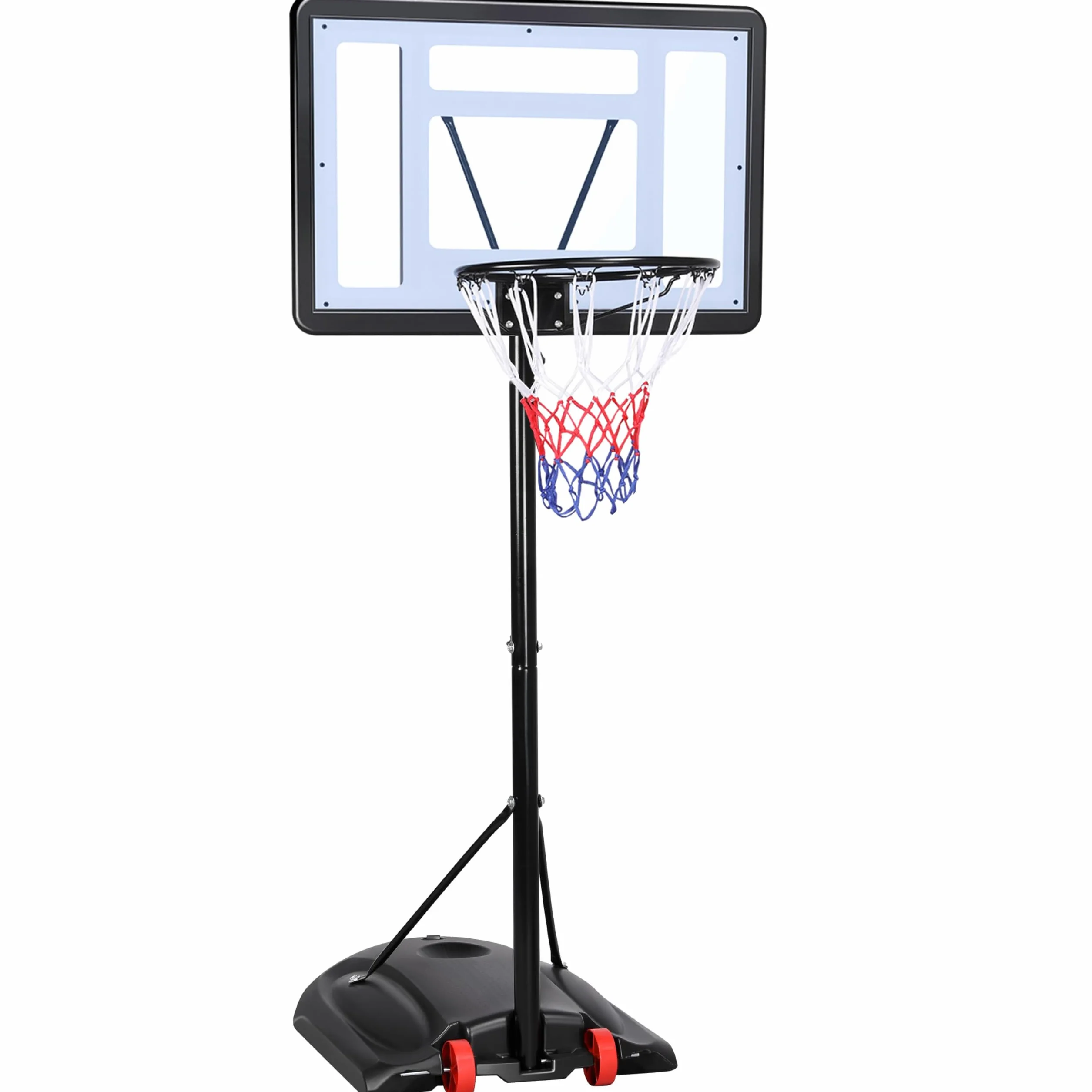 Yaheetech Canestro Basket Altezza Regolabile 219-279 cm Esterno Interno Portatile