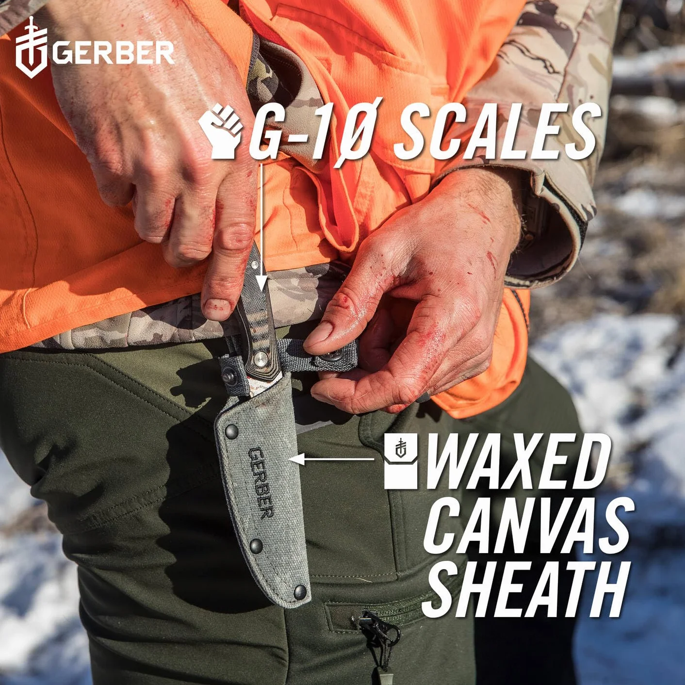 Gerber Coltello da sopravvivenza con fodero, Downwind Caper, Lunghezza lama: 8,8 cm, G10/7Cr17MoV, Nero, 30-001820