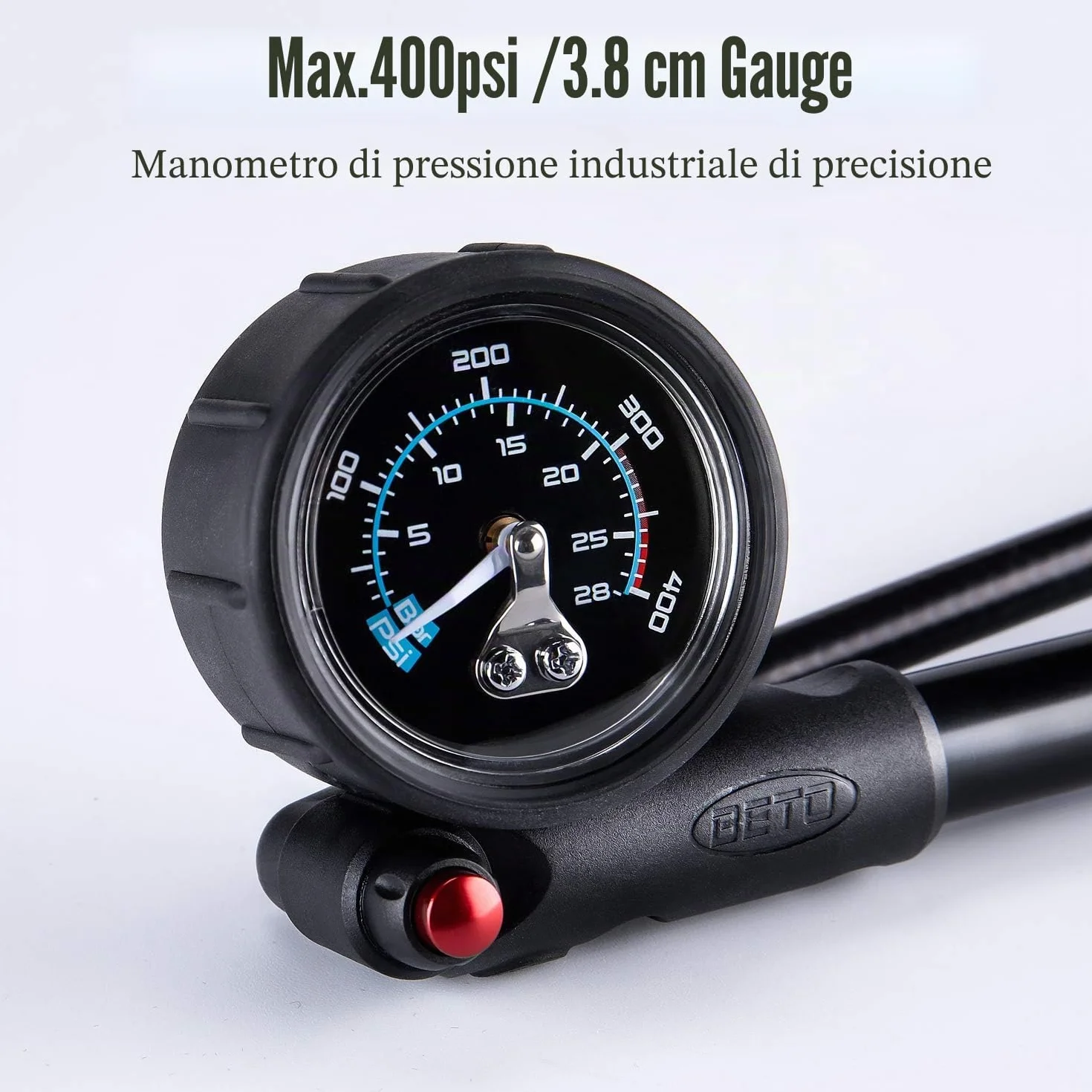 BETO Pompa ammortizzatori alta pressione 400 PSI MTB forcella sospensione posteriore Schrader