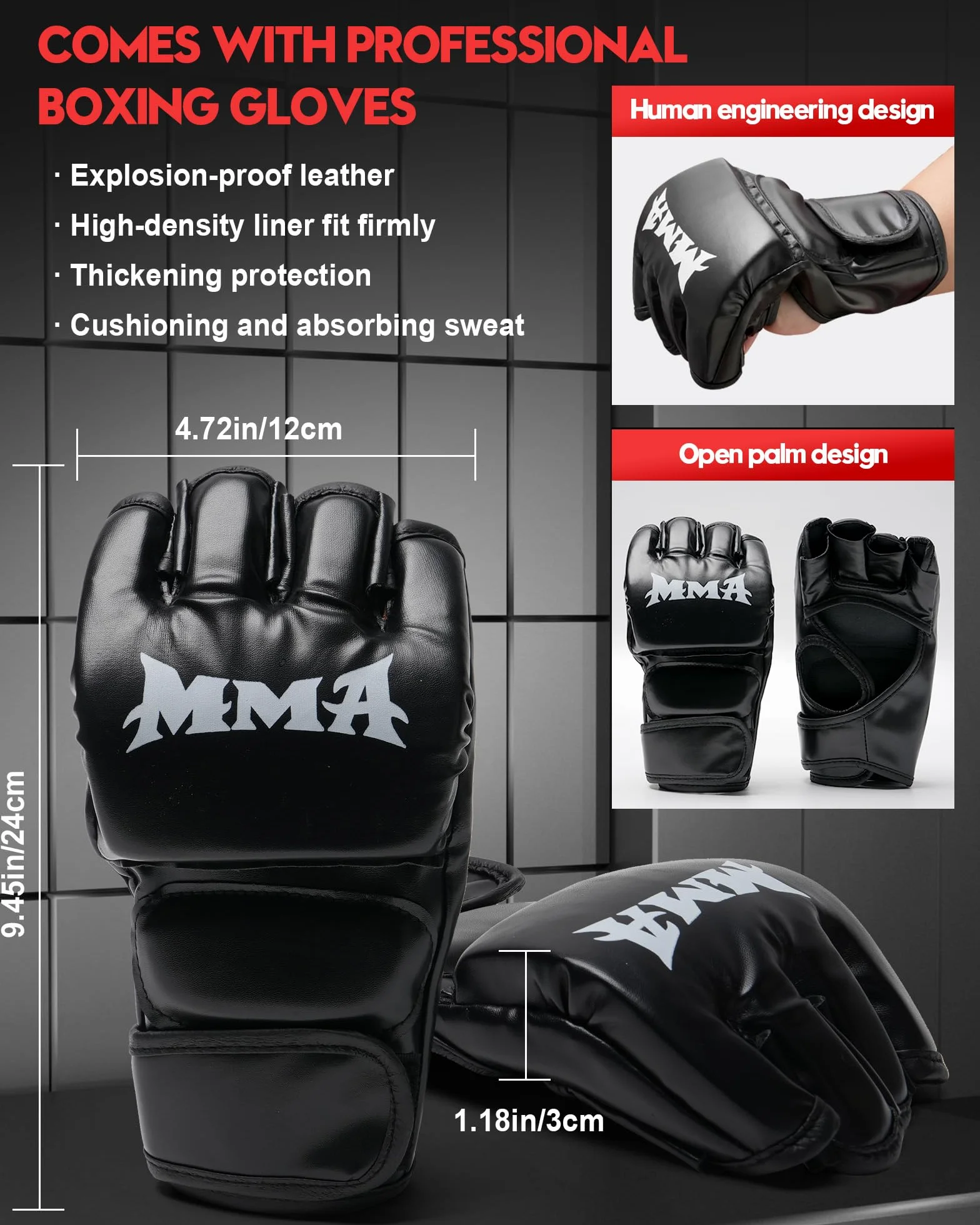 Music Boxing Machine Adulti - 12 modalità di 12 velocità Macchina da BOXEN Musical Pugile con Guanti da Boxe - LED Musica Bluetooth Boxe Allenamento per Casa