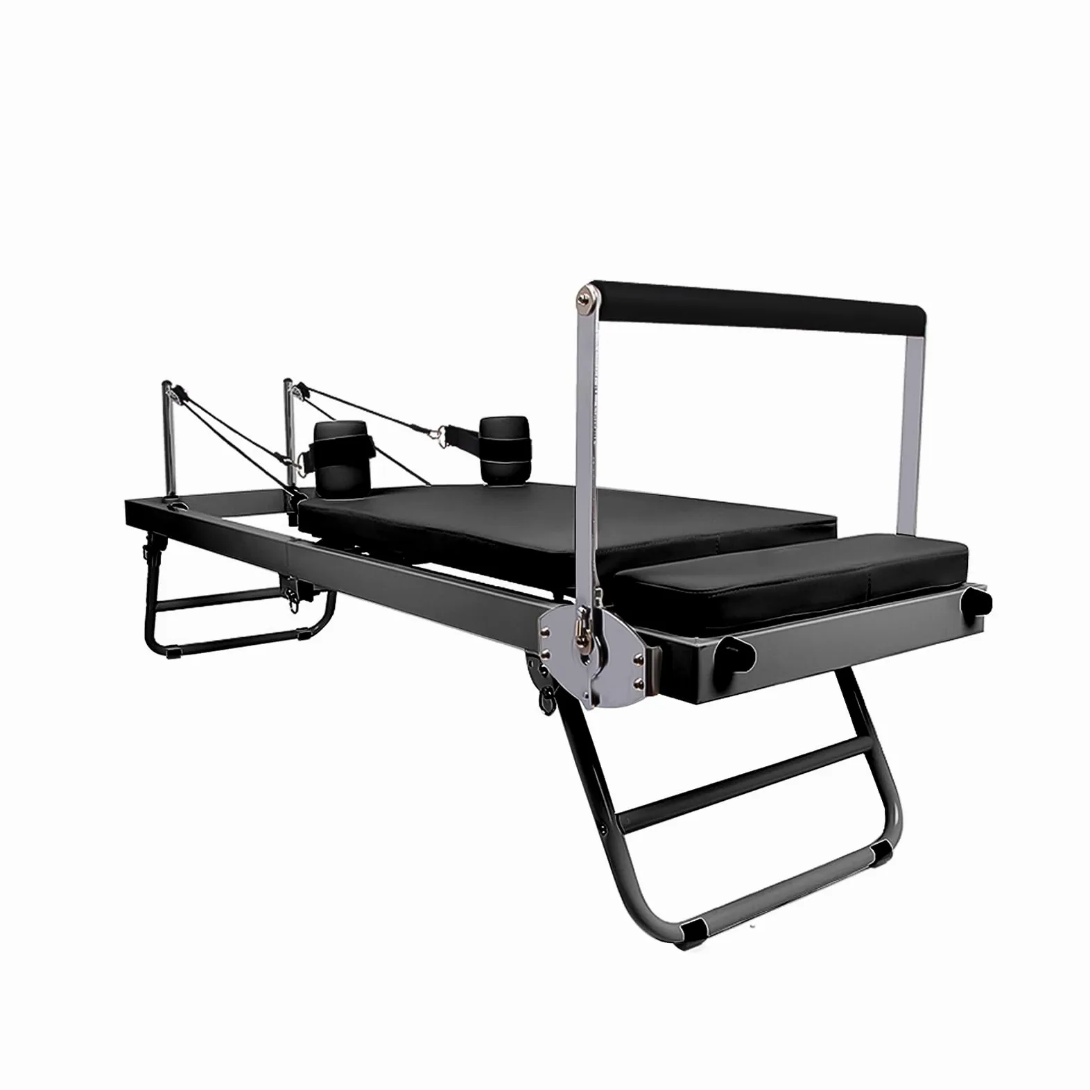Riformatore di Pilates pieghevole, riformatore di pilates di casa,di allenamento core pilate regolabile - Capacità di peso di 300 libbre Macchina per i principianti e gli utenti intermedi