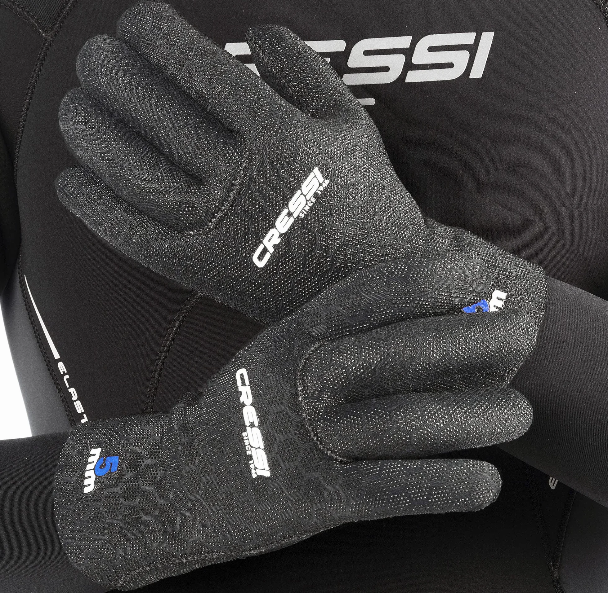 CRESSI High Stretch Gloves, Guanti in Neoprene Elastico per Apnea e Immersioni
