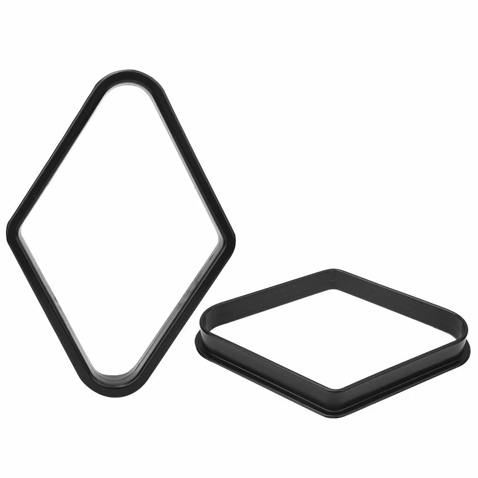 Biliardo Professionale in Plastica 9 Palline con Cornice Triangolare 2 Pezzi