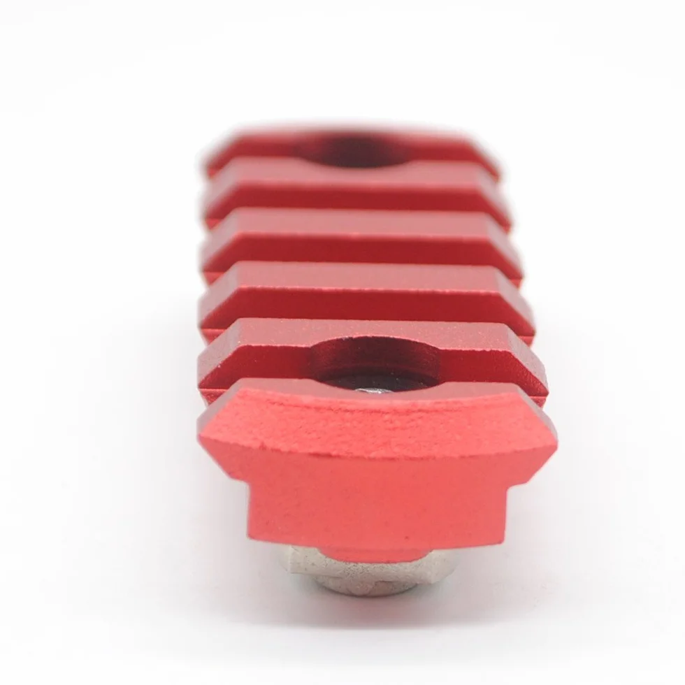 Trirock Mlk Rail Section Red Aluminum 5 Slots