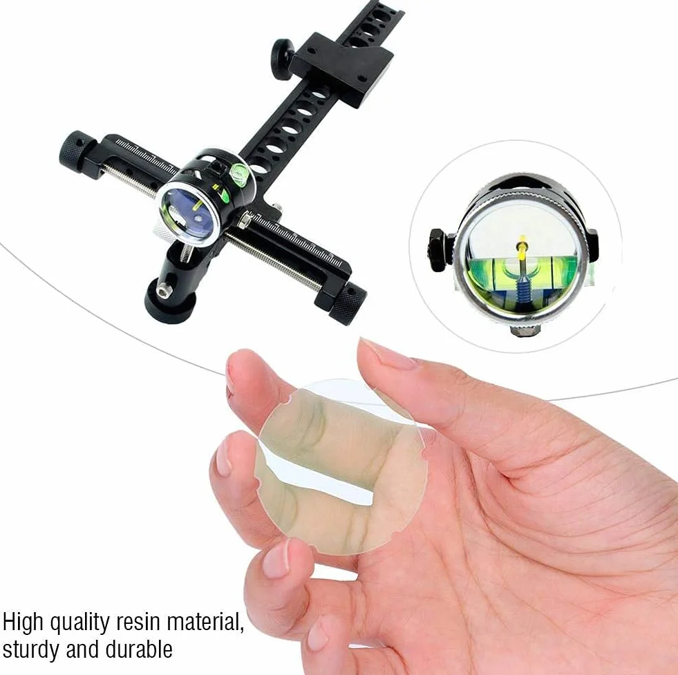 Professionale Tiro Con L'arco Obiettivo Di Vista Piatto Lente Di Vetro Composto Arco Scope Lente d'ingrandimento Accessorio