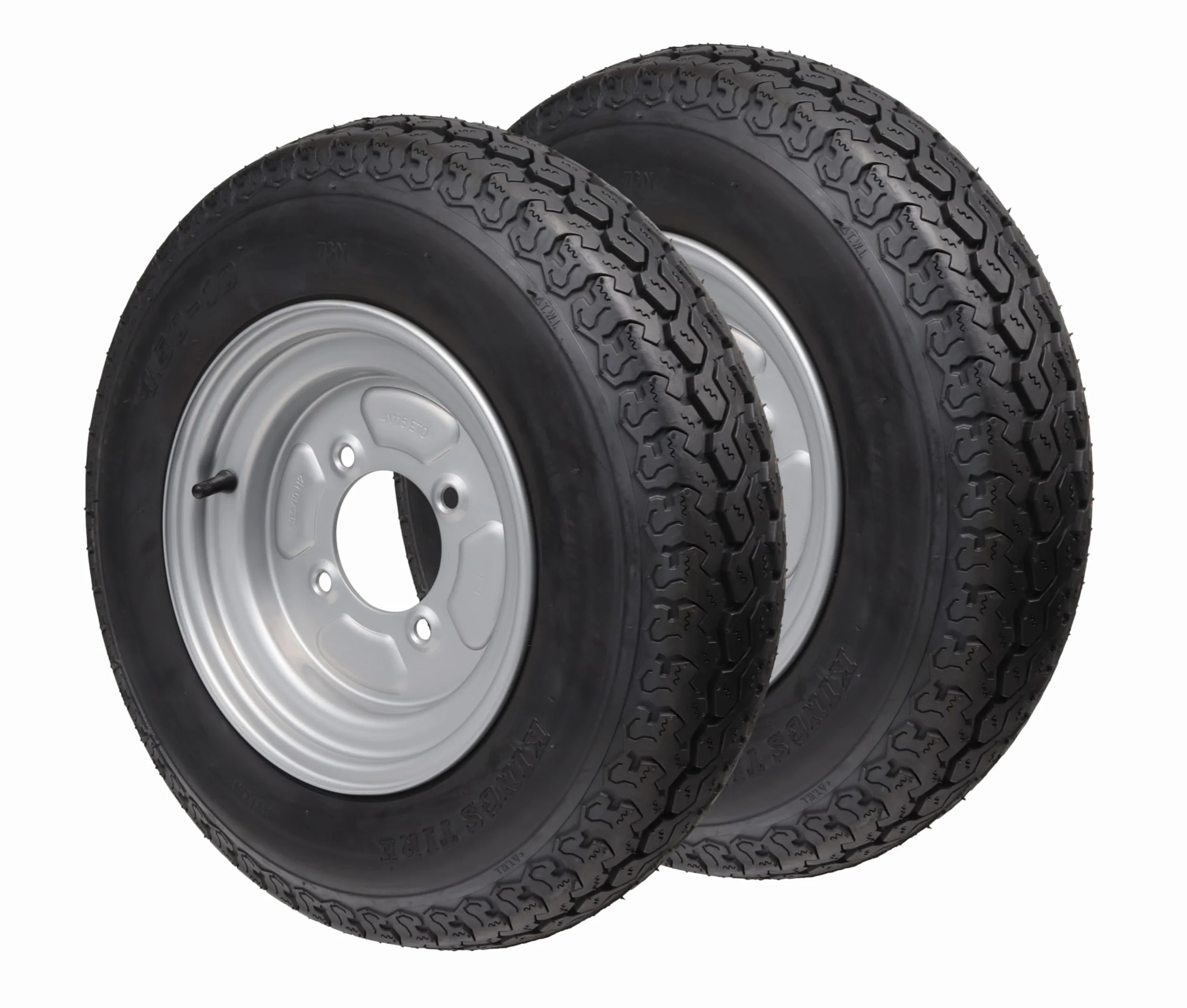 Ruota completa rimorchio 4.50 10 400 kg foro centrale 85 mm cerchio 4x115 pneumatico cerchio francese foro 3.50B x 10 H2 ET 0 (1)