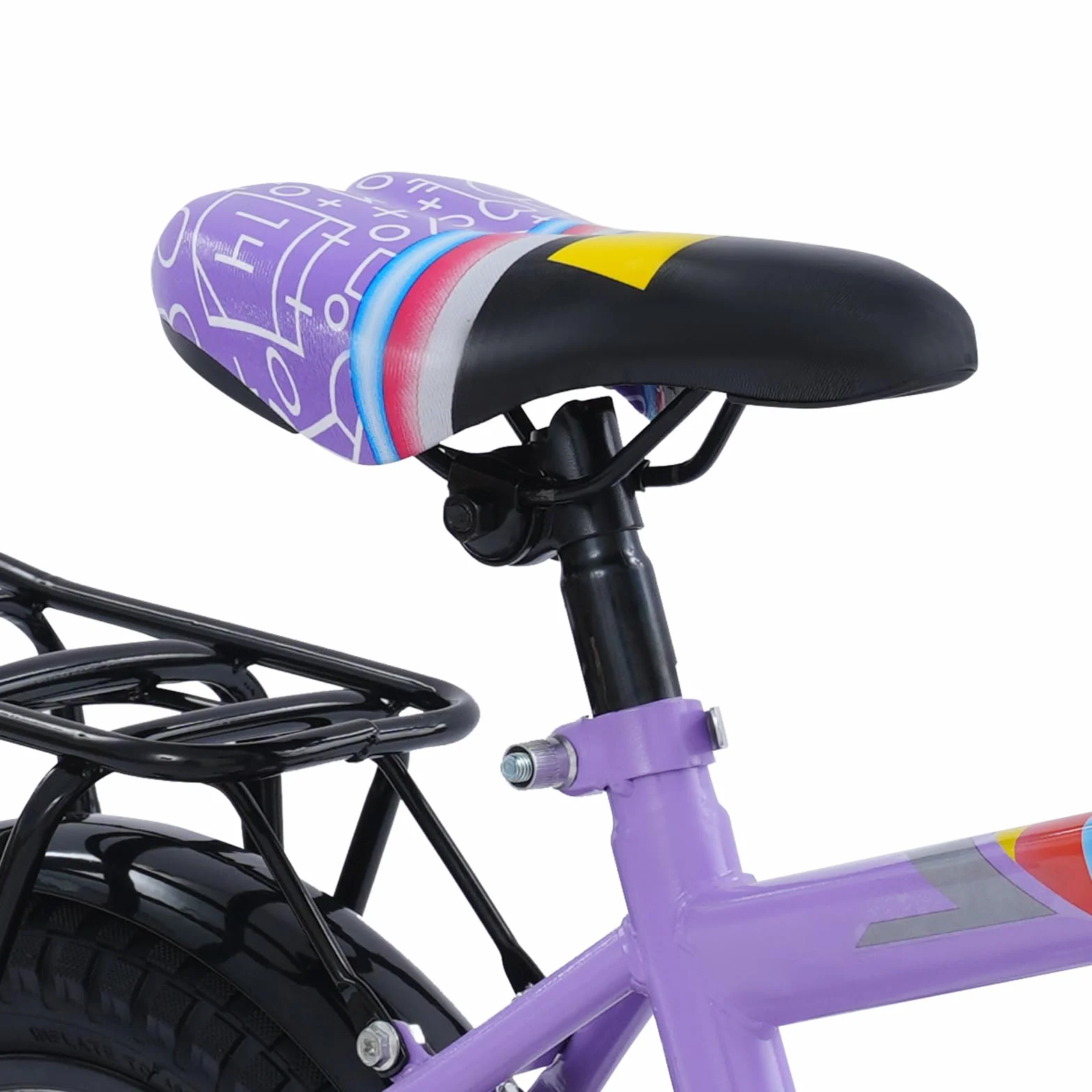 Bicicletta per bambini 14 pollici con rotelle e cestino regolabile