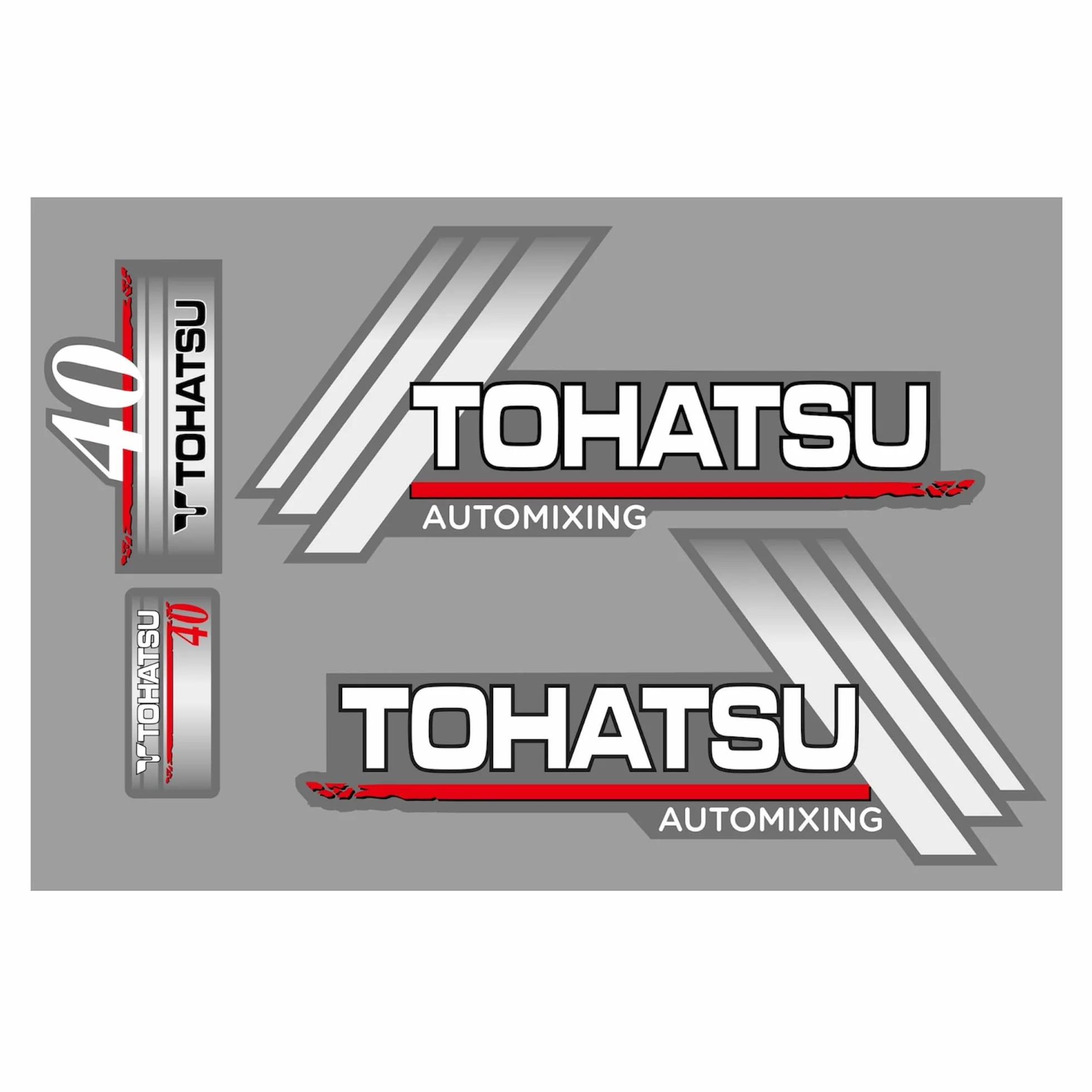 Adesivi compatibili TOHATSU 40CV AUTOMIXING