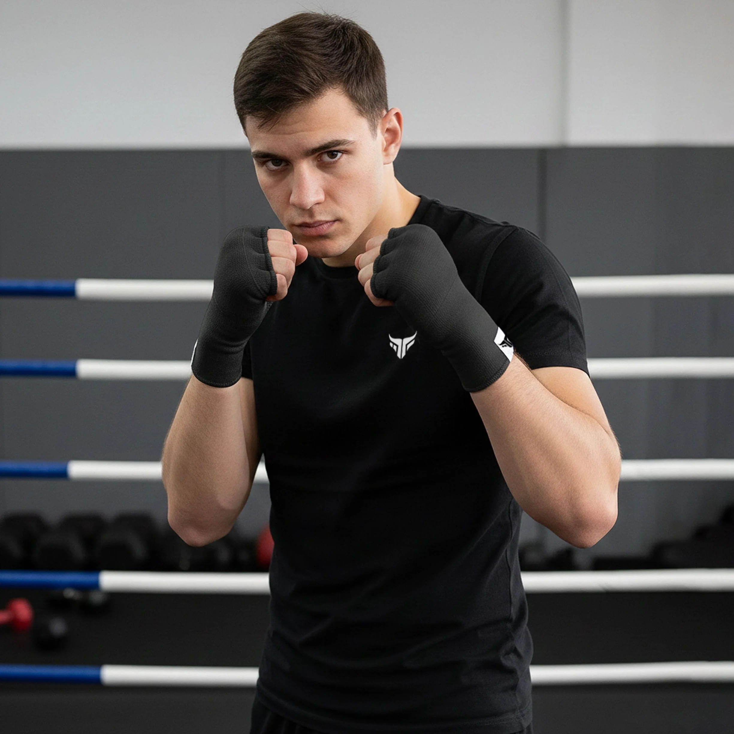 Mytra Fusion Sottoguanti Boxe Imbottito in Gel Senza Cinghie Uomini Donne per MMA Muay Thai Kickboxing