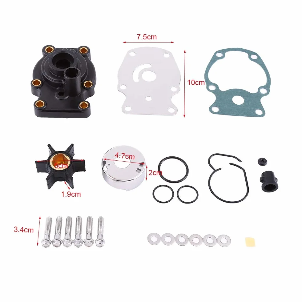 Yctze Kit di Riparazione Pompa Acqua Girante per Johnson 20/25/30/35hp 393630