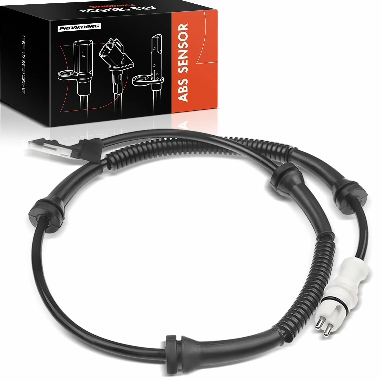 Frankberg Sensore Velocità Ruota ABS Sensore ABS 2-Poli Compatibile con Vivaro Furgone X83 Trafic II Bus JL Vivaro A Pianale/Telaio X83 Primastar Bus X83 Vivaro Combi X83 Replace# 8200583498