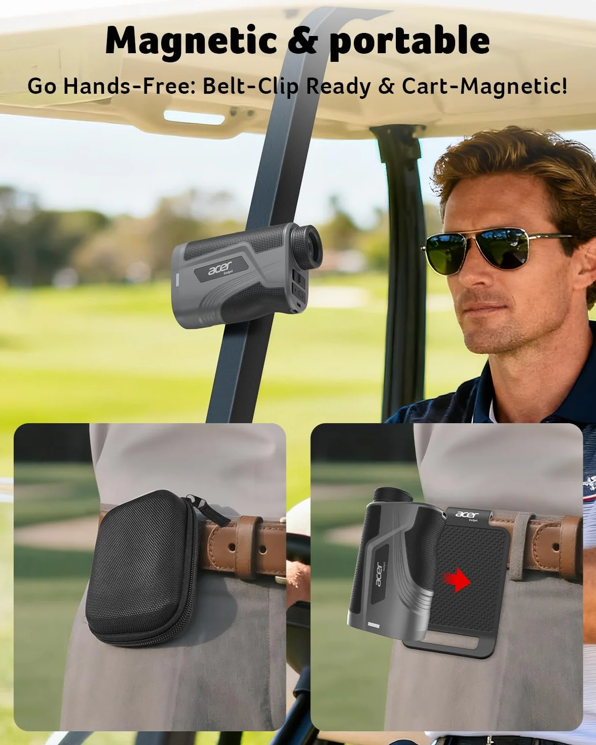 Acer Telemetro da golf con pendenza magnetica Hunter