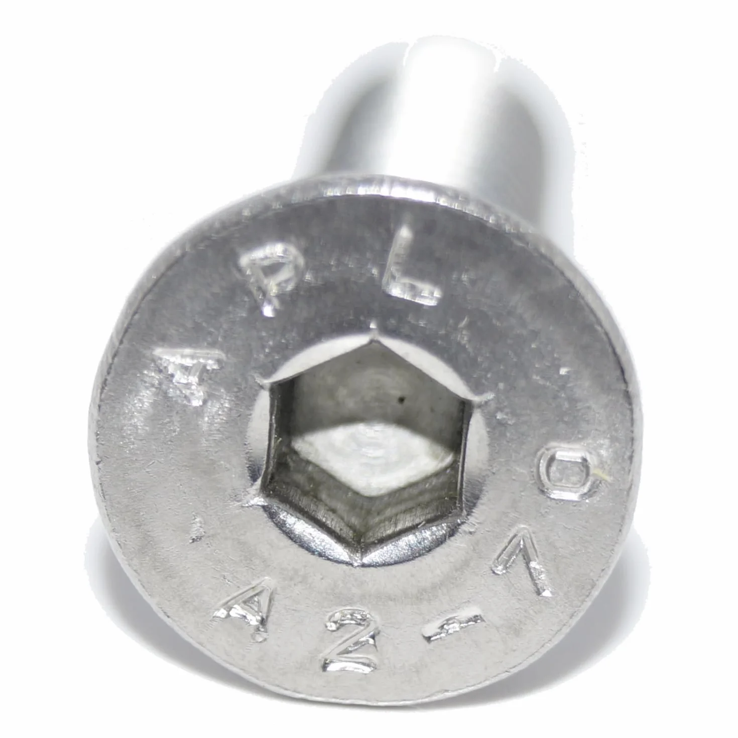 Viti a testa svasata con esagono incassato M2,5 x 3, 10 pezzi, ISO 10642 A2, in acciaio inox, viti a testa svasata