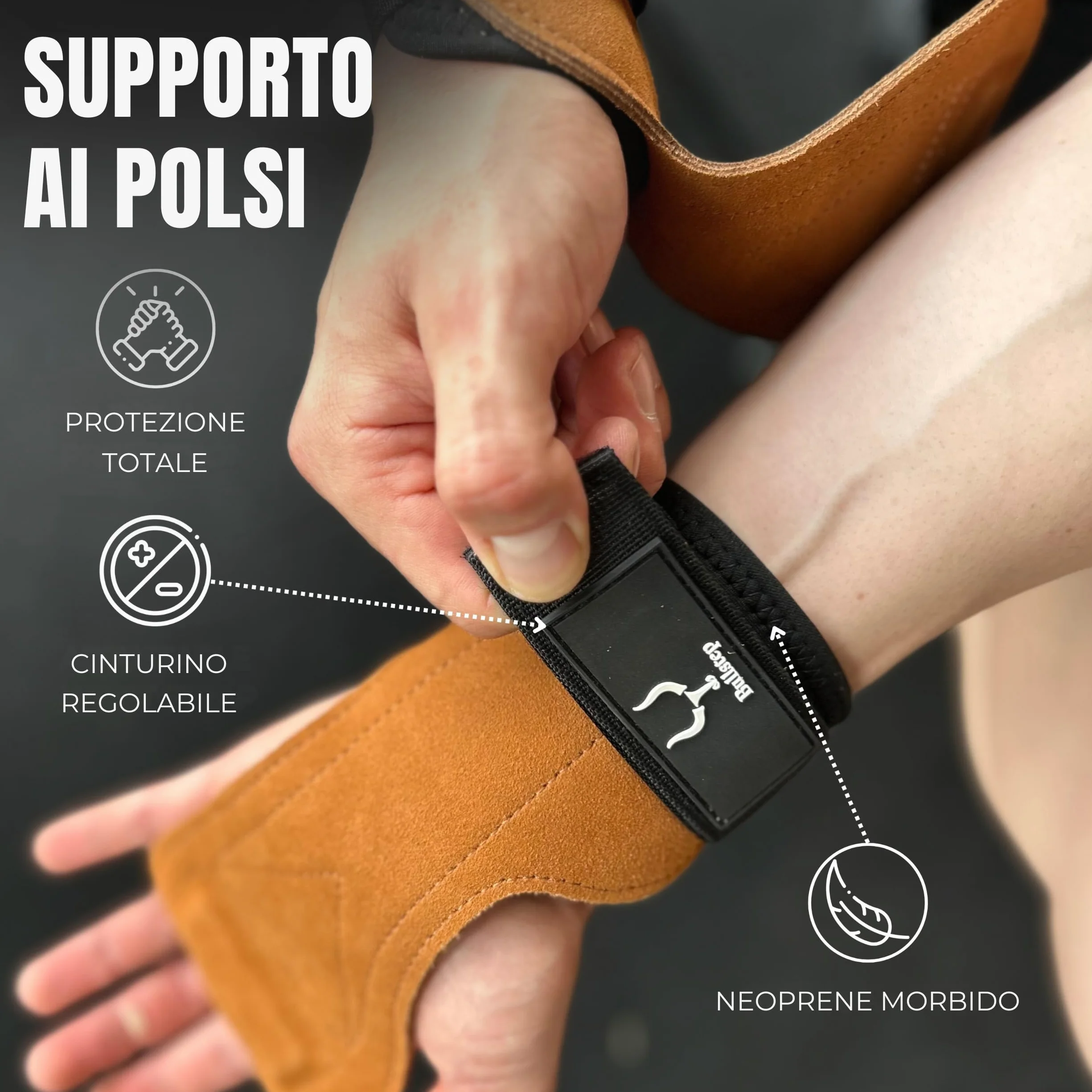 Ganci Palestra Polsi Powerlifting Bodybuilding Lifting Straps Reverse Grip Guanti Paracalli Crossfit