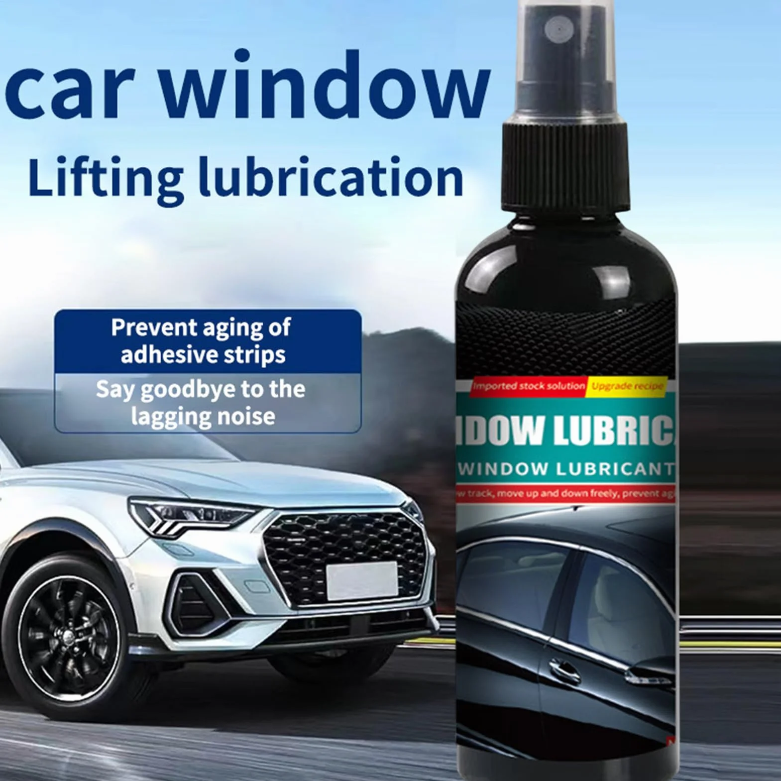 Automotive Window Lubricant Spray - Olio di ruggine portatile, lubrificante multiuso per auto, barche, camion, cerniere