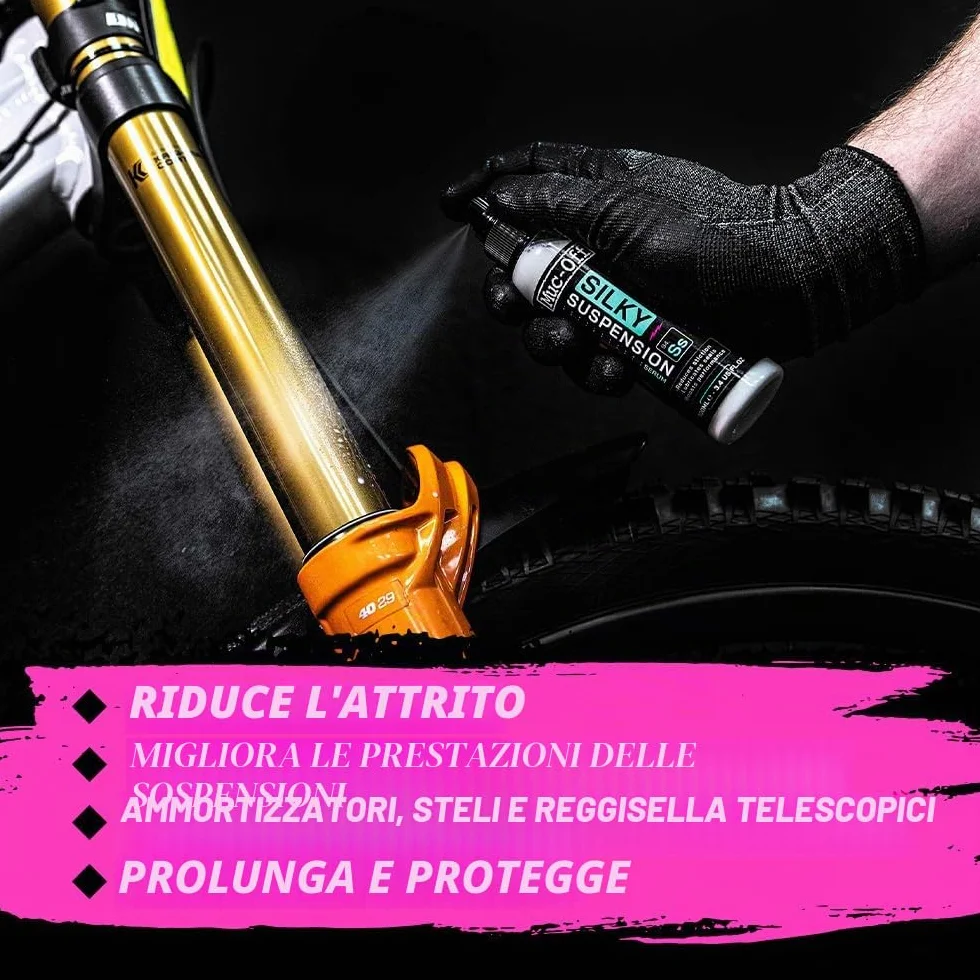 Muc-Off Silky Suspension Serum 100ml Protective Spray for Bicycle Suspensions