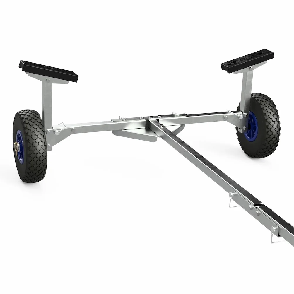 SUPROD Carrello Pieghevole per Lancio Barche Rimorchio a Mano TR260 PU Ø 260 mm
