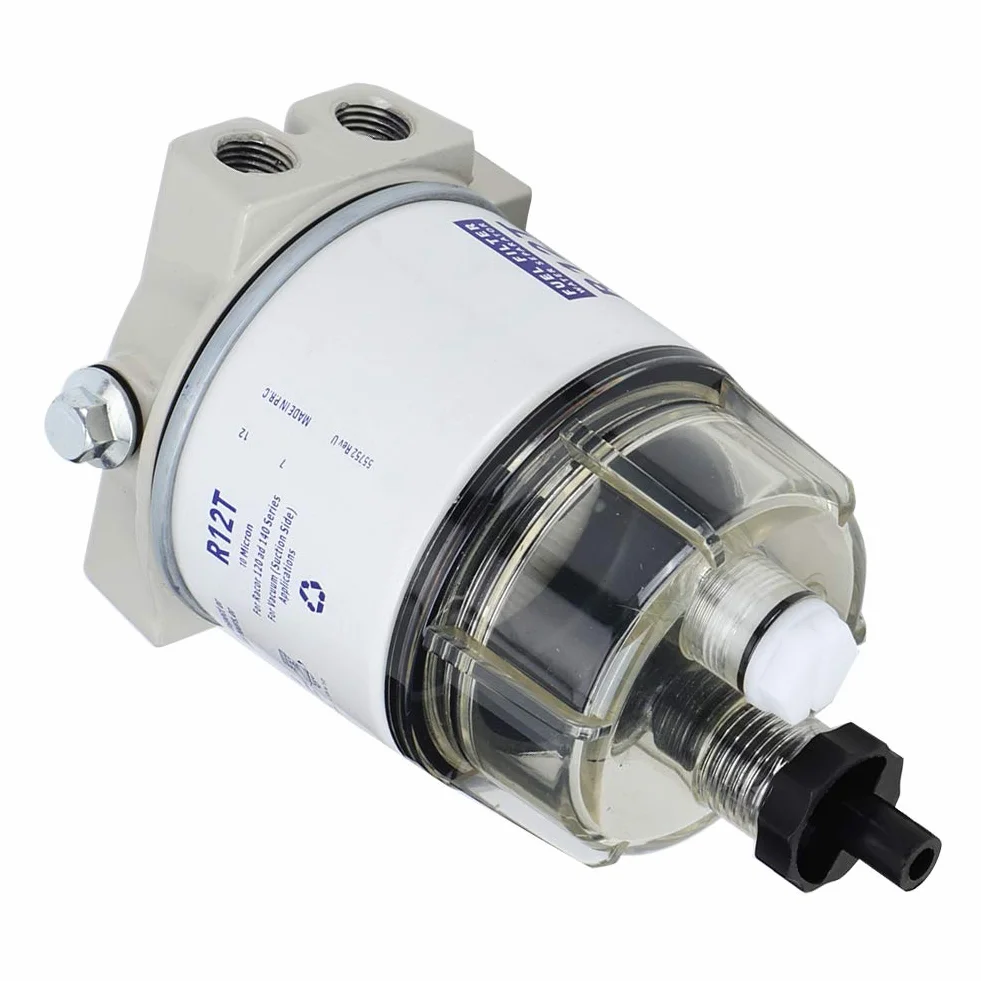 Filtro Carburante R12T Marino Separatore Acqua per Barche