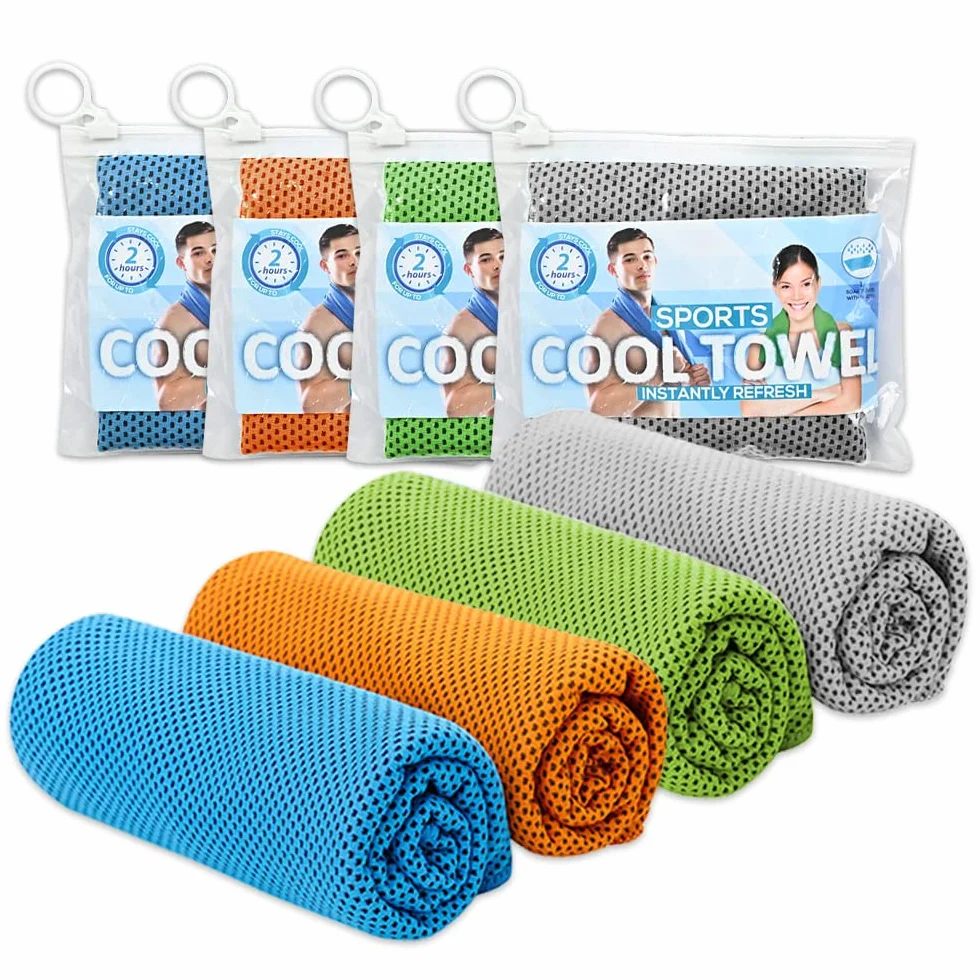 Asciugamano Rinfrescante Microfibra Telo Raffreddamento Palestra Salvietta Refrigerante Sportivo Cooling Towel