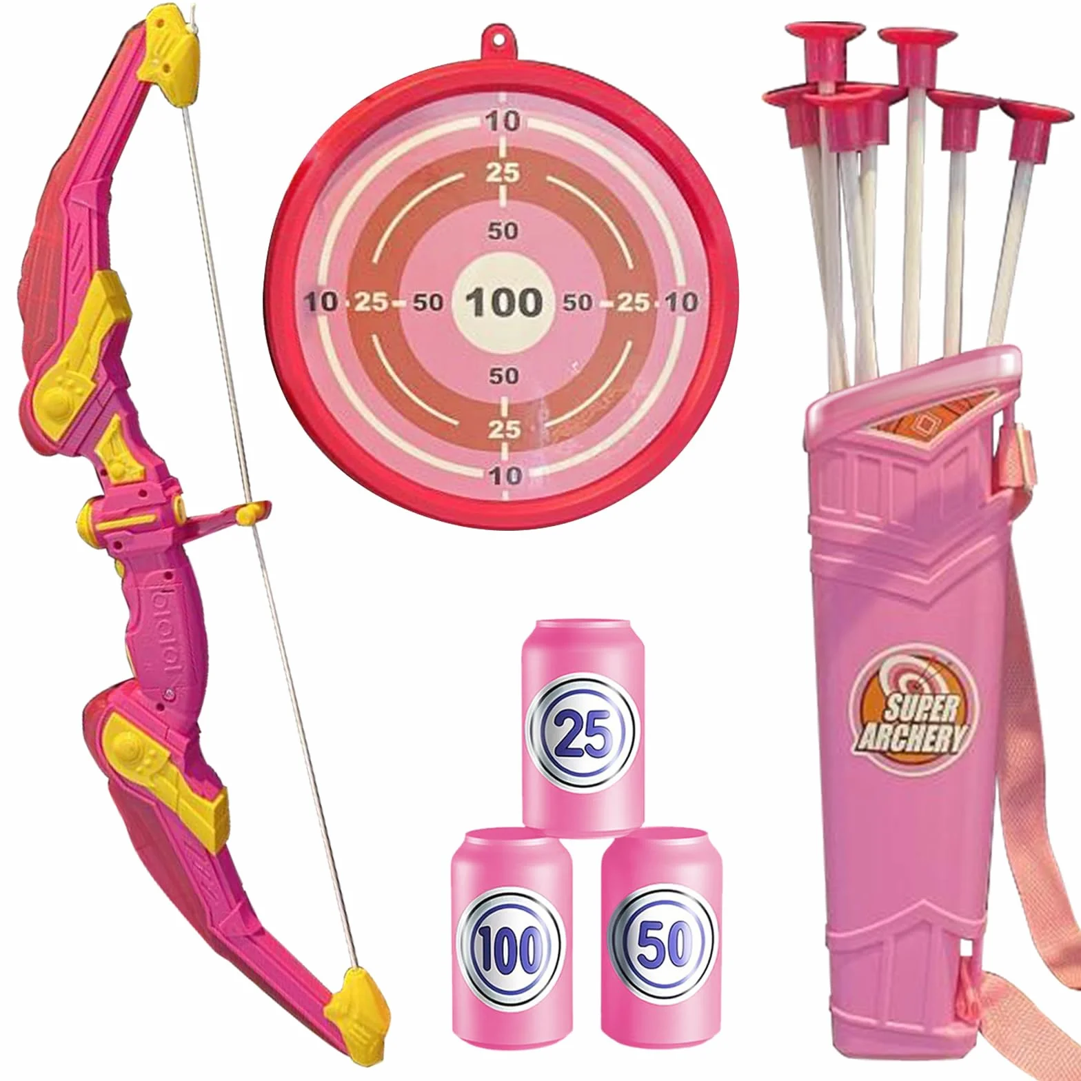Set Arco e Frecce Tiro Con l'Arco Giochi Sportivi All'Aperto Regali Feste