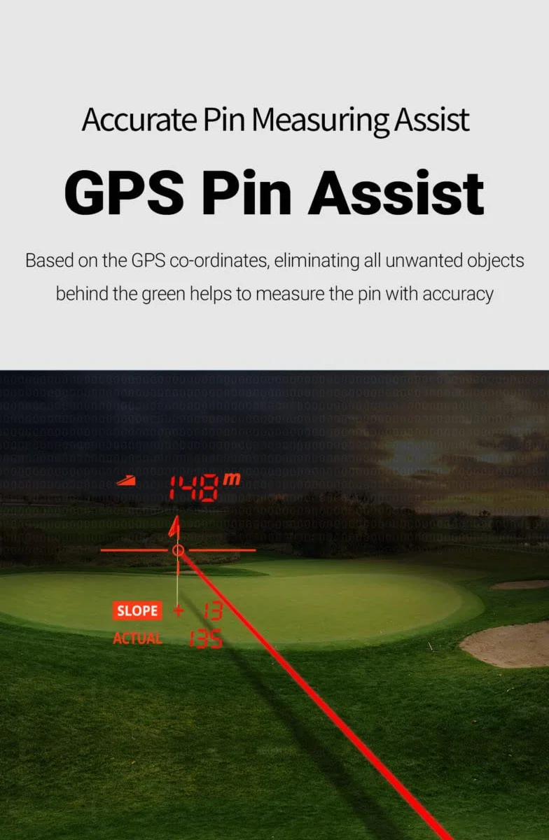Voice Caddie SL3 GPS golf telemetro Pin Tracer Slope LCD touchscreen