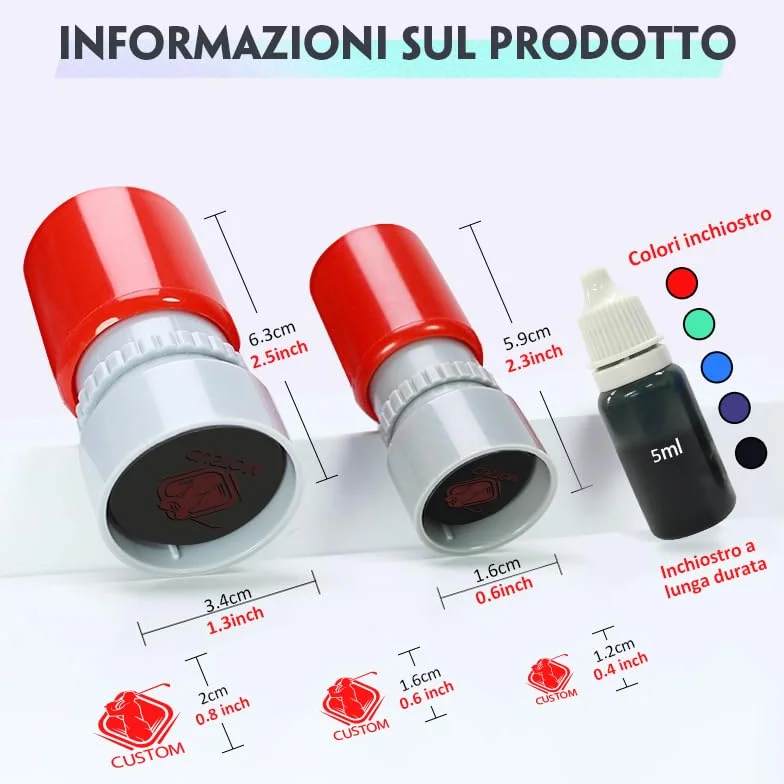 Timbro Personalizzato per Palline da Golf con Inchiostro a Asciugatura Rapida - Accessori da Golf Convenienti per Uomini