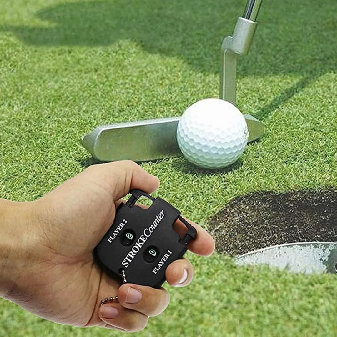Segnapunti Golf 2 Pezzi Contapunti Conta Buca 2X Giocatori 9X Buche Accessori Golfista Contatore Colpi (Nero)