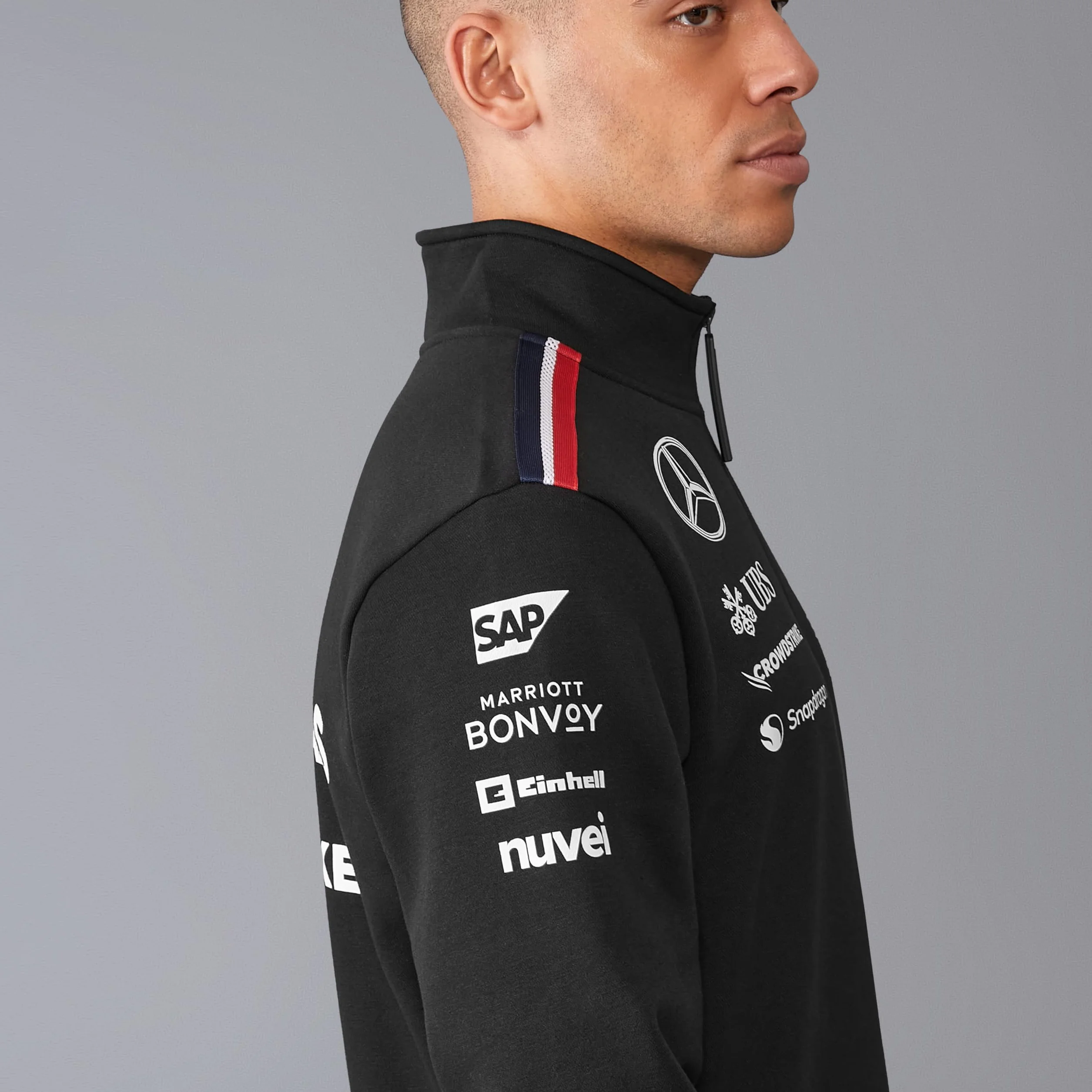 Mercedes AMG Petronas F1 Team Maglione 1/4 Zip Nero M 2024