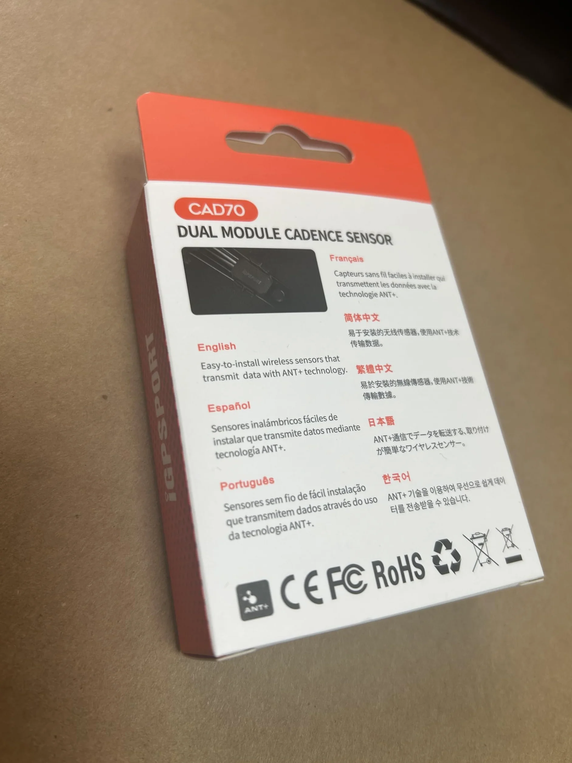 iGPSPORT SPD70 Czujnik prędkości ANT+ Bluetooth Bezprzewodowy