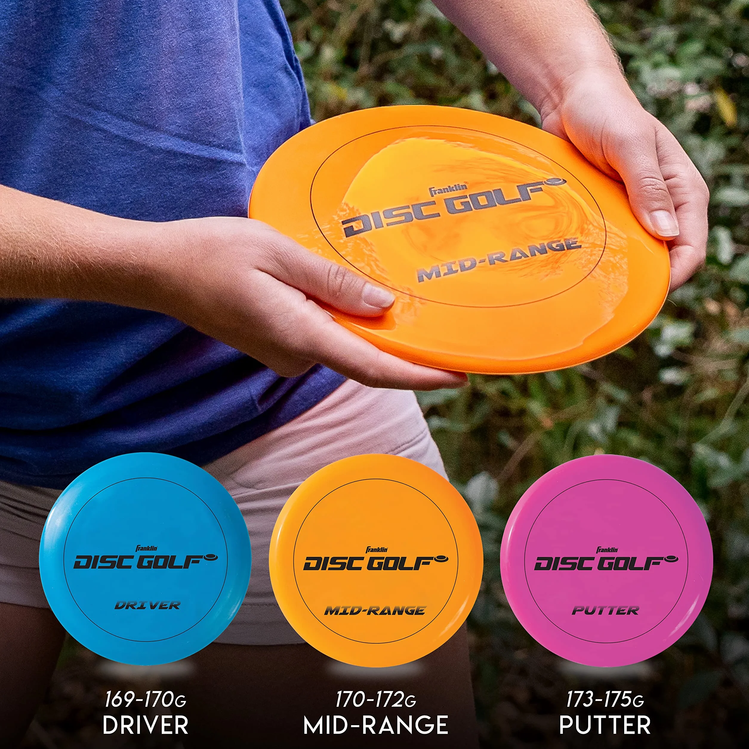 Franklin Sports Cesti da Golf a Disco, Bersaglio da Golf Portatile con Catene, Attrezzatura per Percorsi
