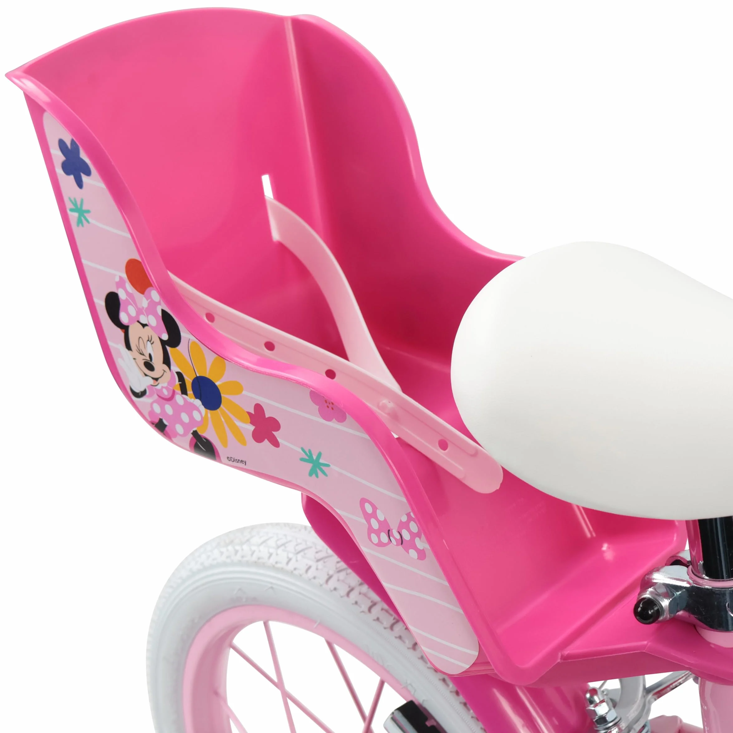Denver Bike Bicicletta Bambina 14 Pollici Minnie, 3-5 Anni, Telaio Acciaio, Ruote Gonfiabili